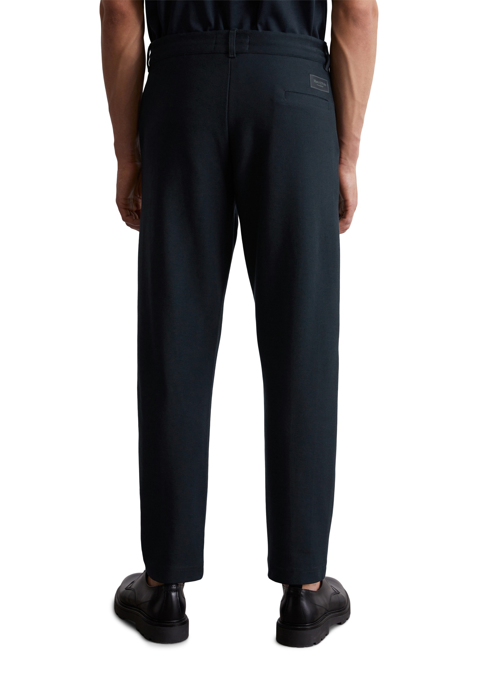 Marc OPolo Jerseyhose, fixierte Bügelfalte vorne, innenliegender Tunnelzug günstig online kaufen