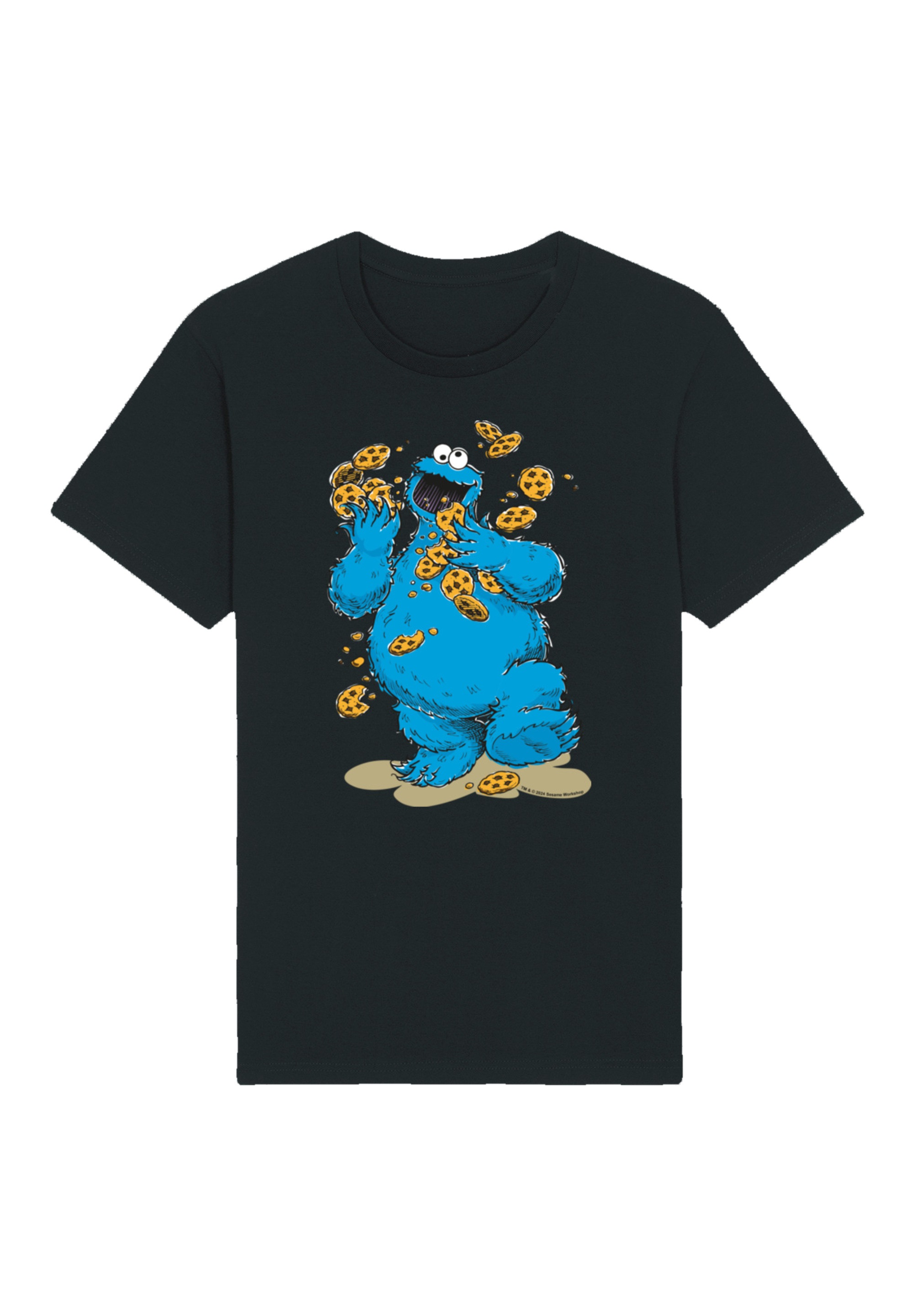 F4NT4STIC T-Shirt "Sesamstraße Cookie Monster Cookies Everywere", Premium Q günstig online kaufen