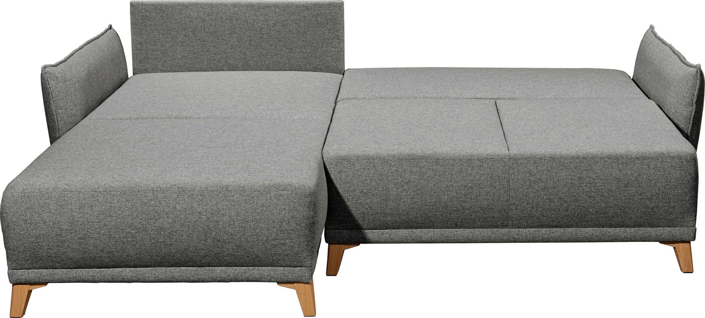 ED EXCITING DESIGN Ecksofa »Pamplona L-Form«, mit Bettfunktion, Bettkasten & Zierkissen