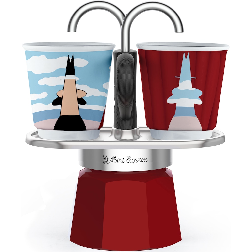 BIALETTI Espressokocher »Mini Express Magritte«, 0,09 l Kaffeekanne