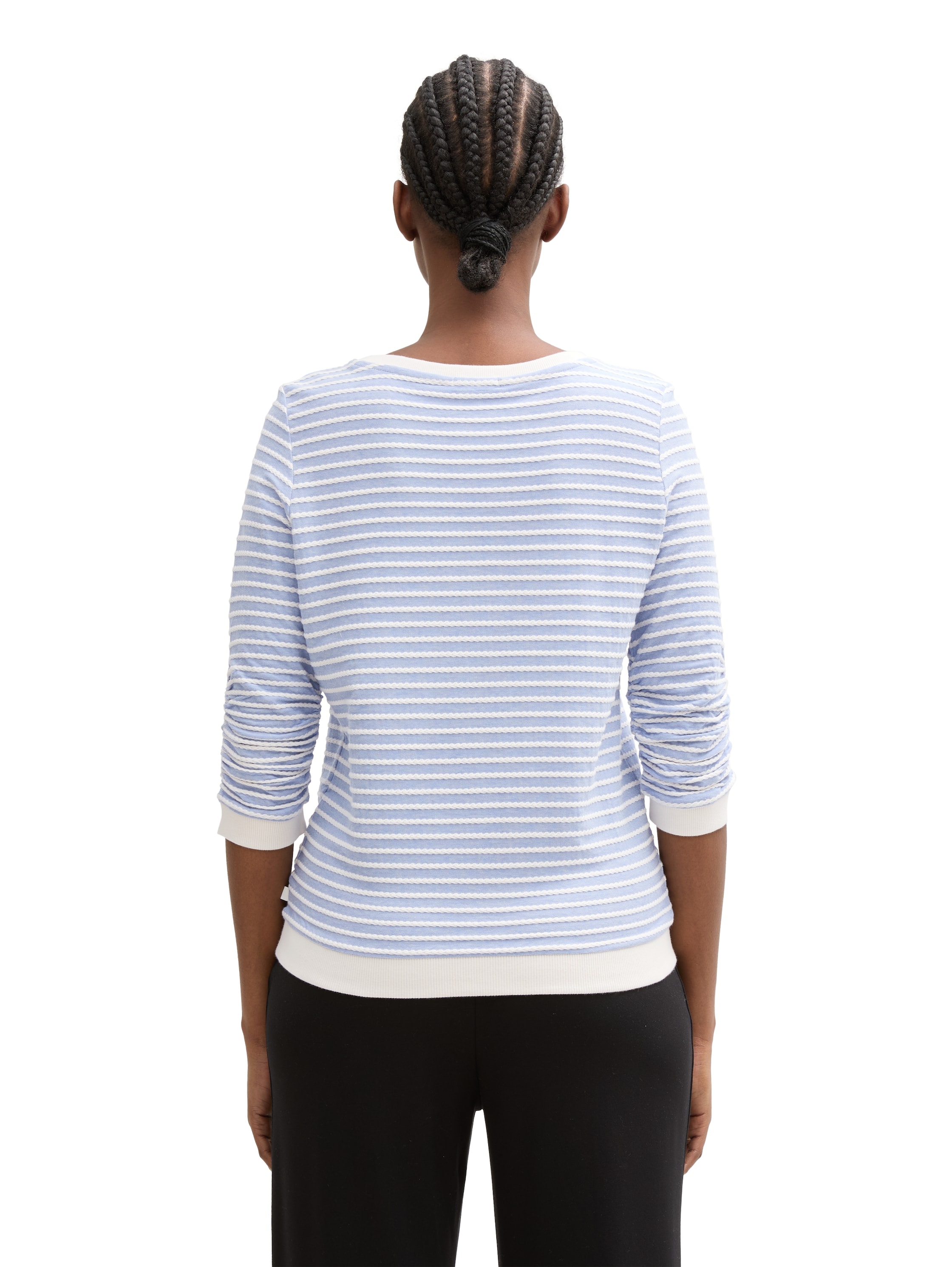 TOM TAILOR Denim Sweatshirt, mit gestreifter Optik