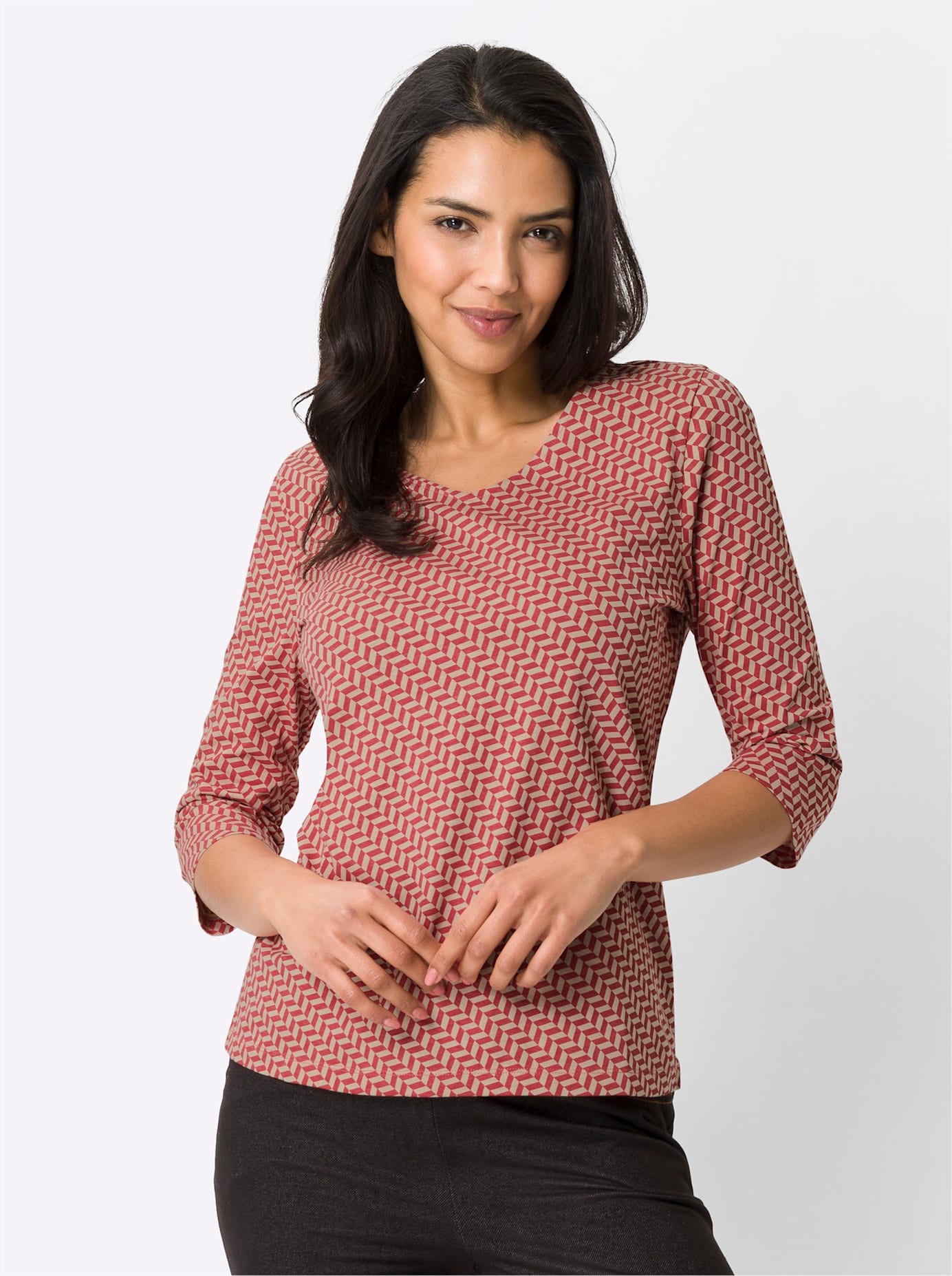 3/4-Arm-Shirt "Freizeitshirt", (1 tlg.) günstig online kaufen