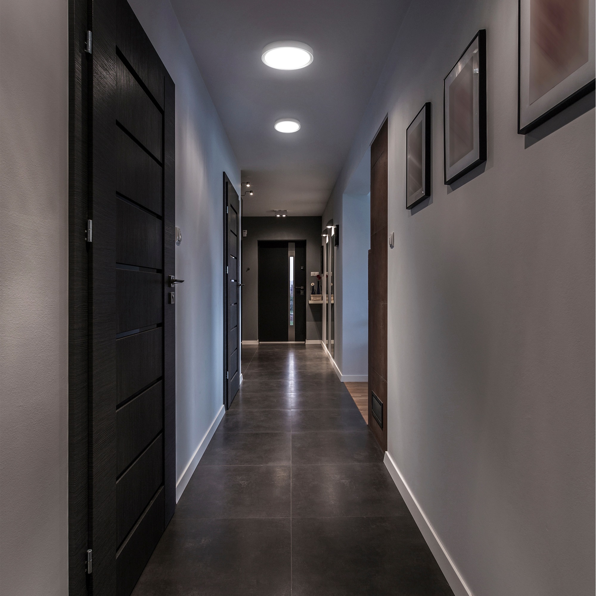 B.K.Licht LED Deckenleuchte,  mit 1 x LED-Platine 12 Watt, 1.200lm,4.000K, nicht dimmbar, Ø 25,00 cm
