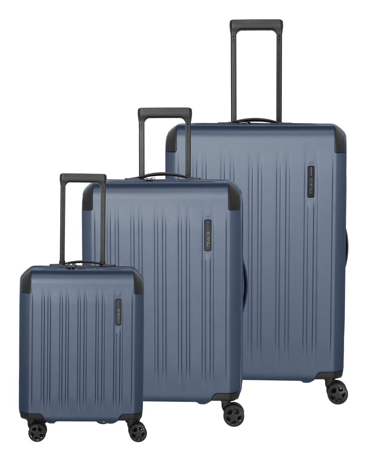 TRAVELITE Trolleyset "DYNAMIIC S/M/L, verschiedene Farben", blau, ABS, unifarben mit Farbeinsätzen, Koffer-Sets, Hartschalen-Koffer ABS