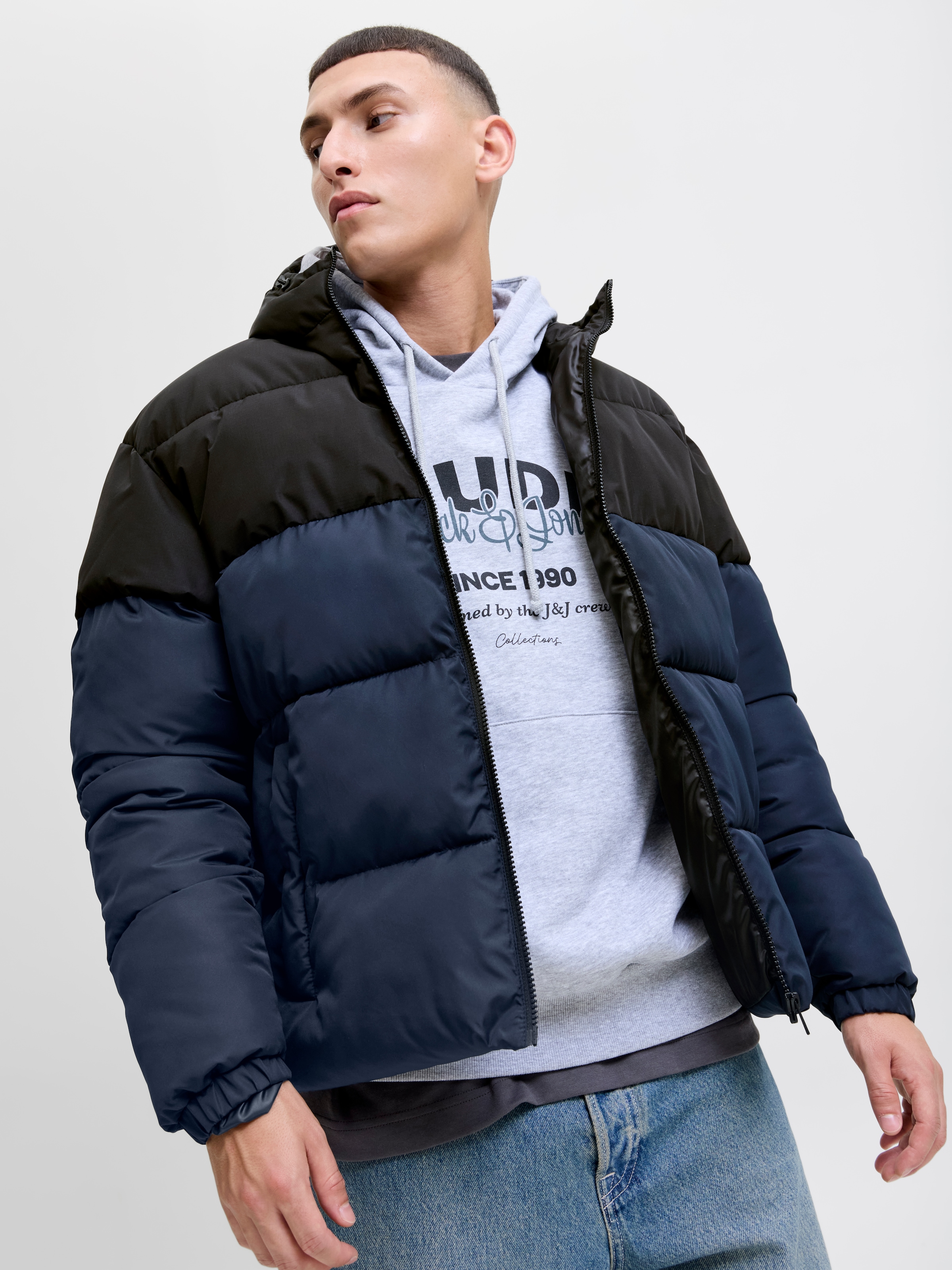 Jack & Jones Steppjacke »JJMAZE PUFFER HOOD« mit Kapuze