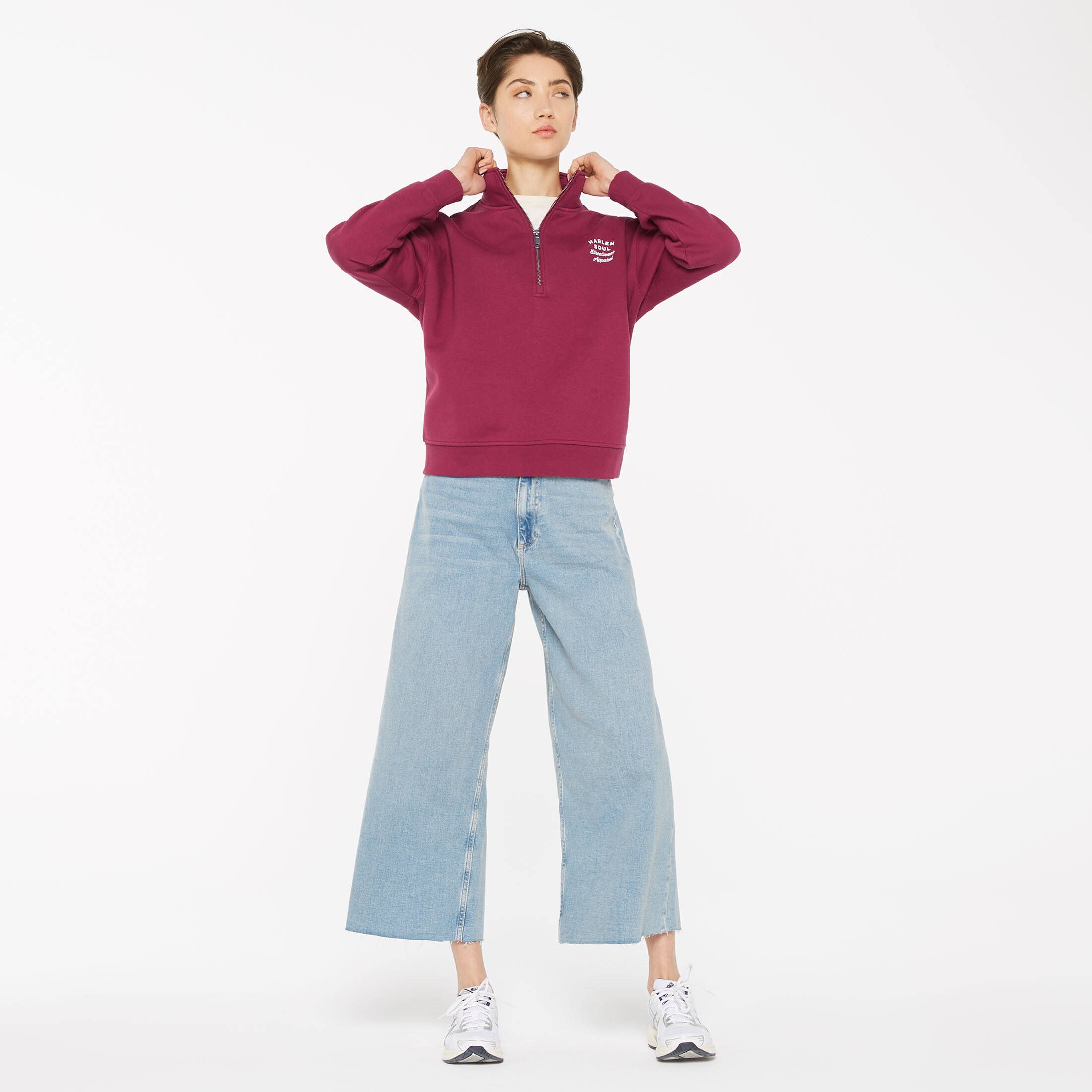 Harlem Soul Sweater, mit überschnittenen Schultern
