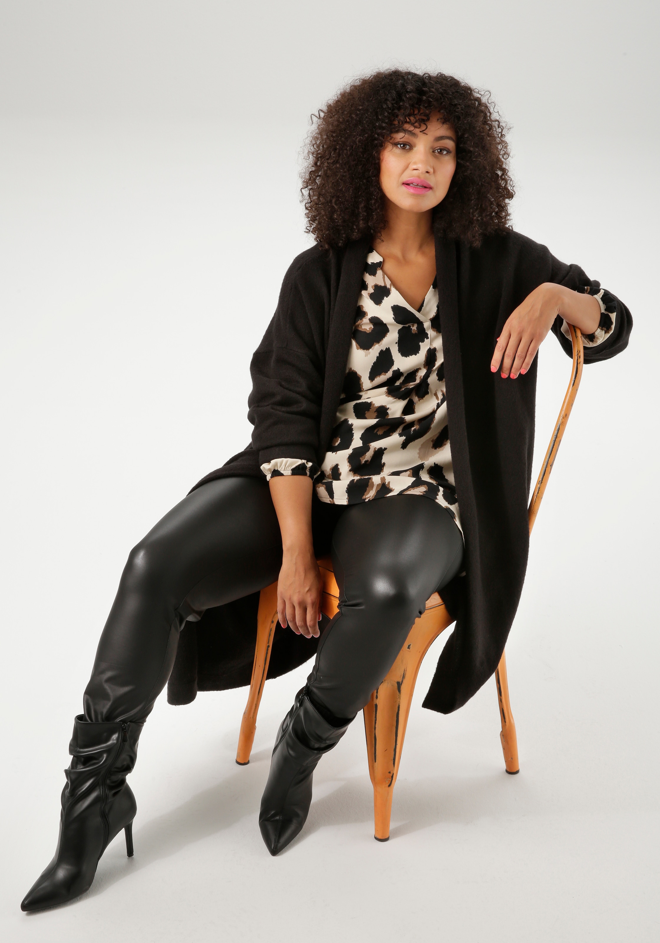 Aniston PLUS Strickjacke, in kuscheliger Qualität - NEUE KOLLEKTION