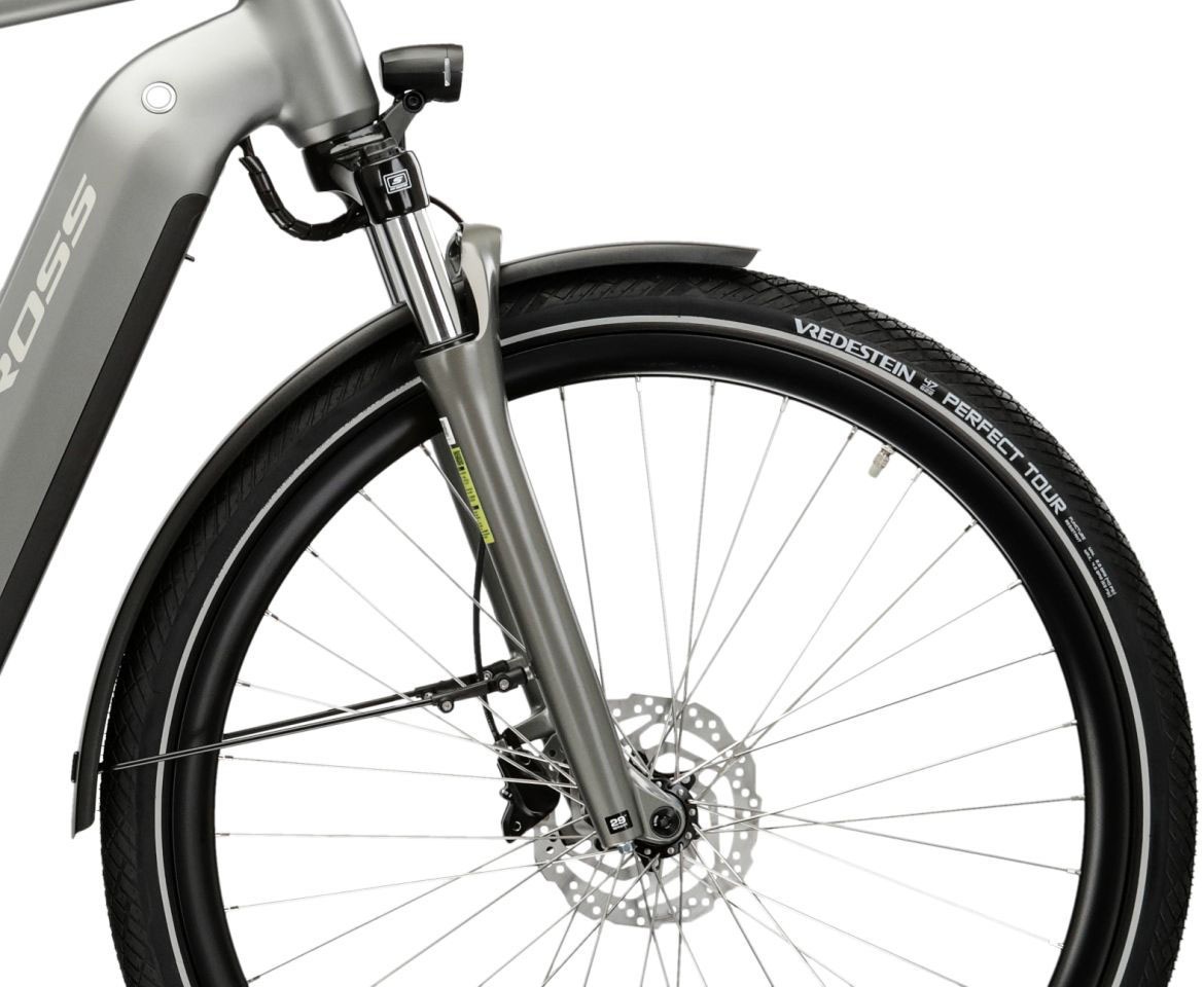 Kross »E-Citybike Damen Sentio 6.0 28" rot« 8 Gang Shimano Nexus Schaltwerk Nabenschaltung Mittelmotor 250 W Pedelec, Elektrofahrrad für Damen und Herren