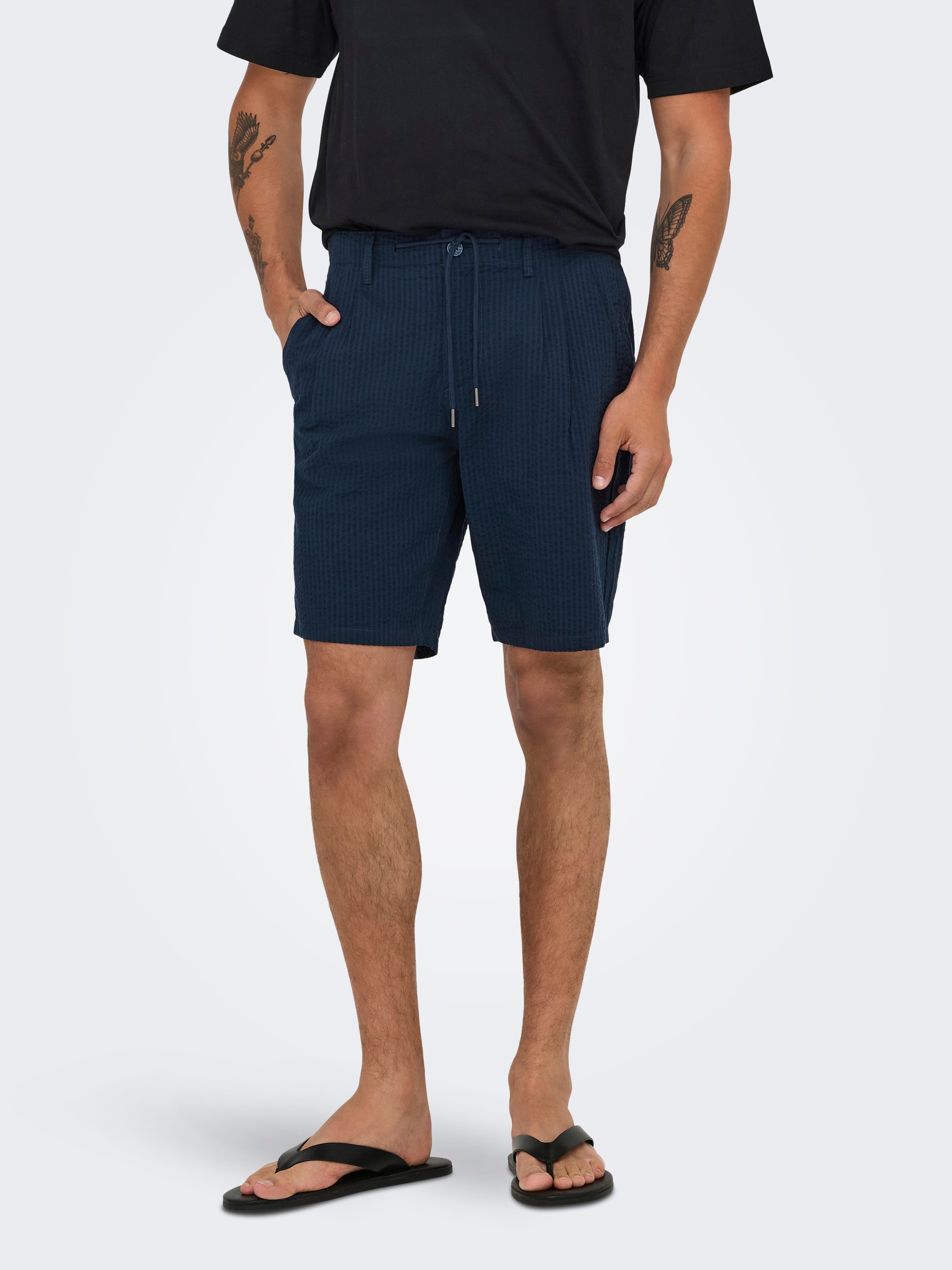 ONLY & SONS Shorts "ONSLEO LIFE 0009 SEERSUCKER SHORTS NOOS" günstig online kaufen