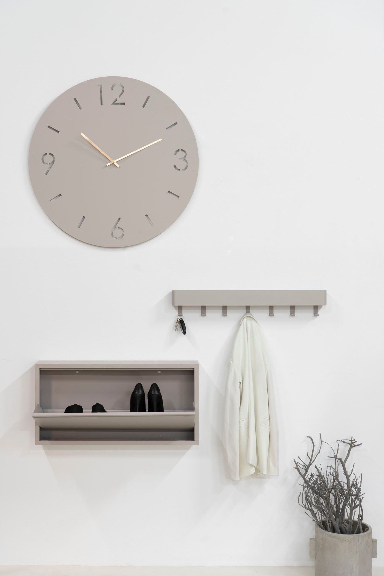 Spinder Design Uhr, Champagnerfarbene Hände