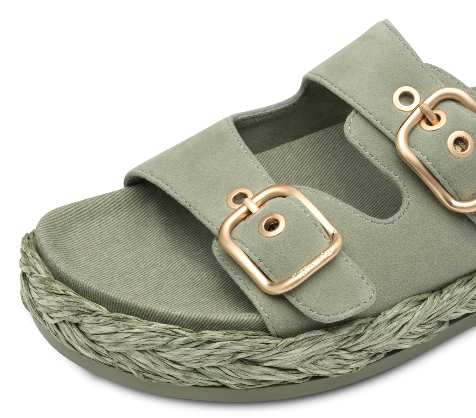 Tamaris Pantolette, Plateaus, Sommerschuh, Strandschuh mit vorgeformtem Fußbett