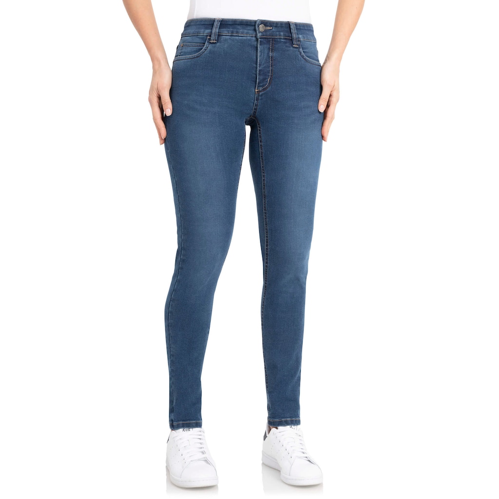 wonderjeans Skinny-fit-Jeans »Skinny-WS76-80«, Schmaler Skinny-Fit in hochelastischer Qualität