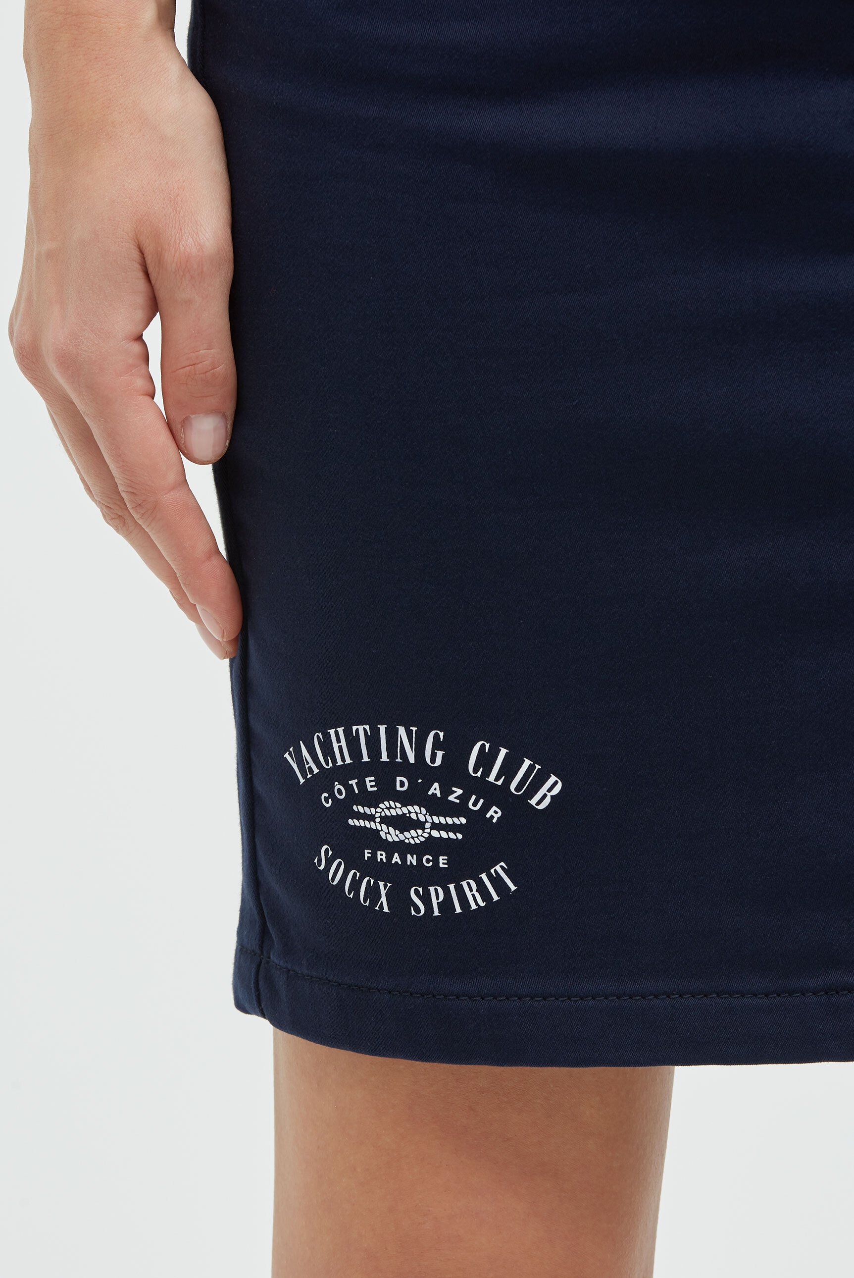 SOCCX Jeansrock mit Baumwolle