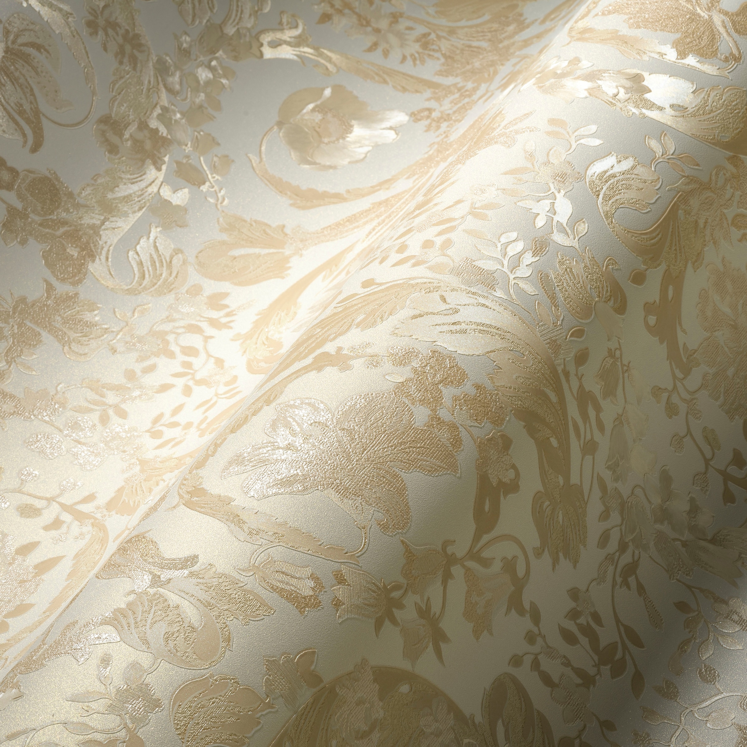 Versace Vliestapete »Wallpaper Versace 5 Floral« abstrakt | gemustert | leicht glänzend leicht strukturiert Designertapete Tapeten Wohnzimmer Schlafzimmer Küche Flur Design Optik