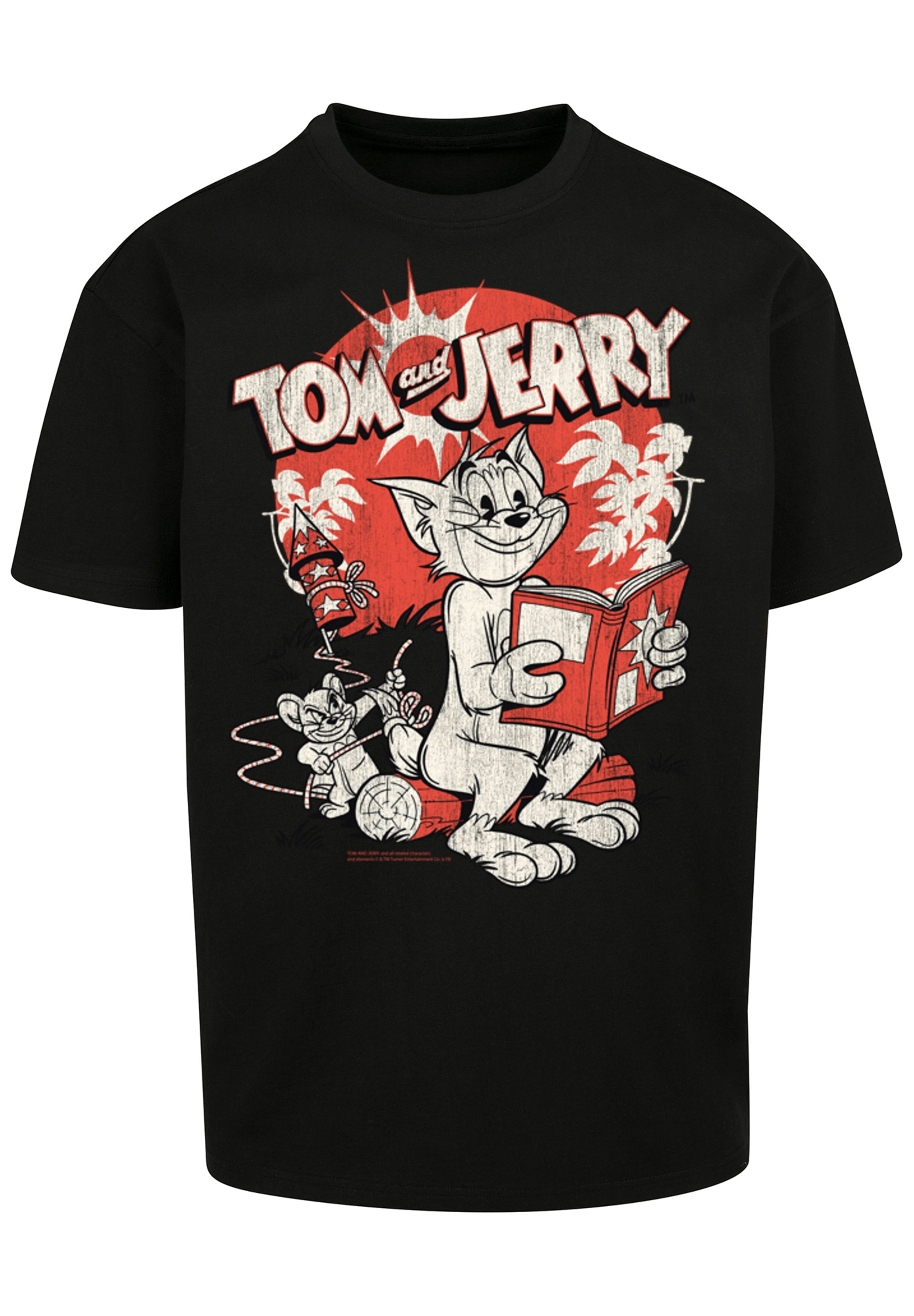 F4NT4STIC T-Shirt »Tom und Jerry Rocket Prank«, Print