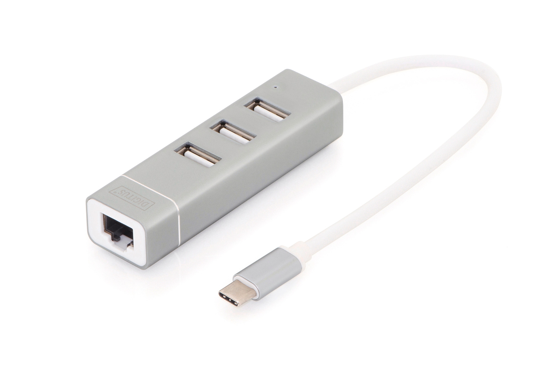 Digitus Laptop-Dockingstation »USB 2.0 3-Port Hub & FE LAN-Adapter Typ C Anschluss«