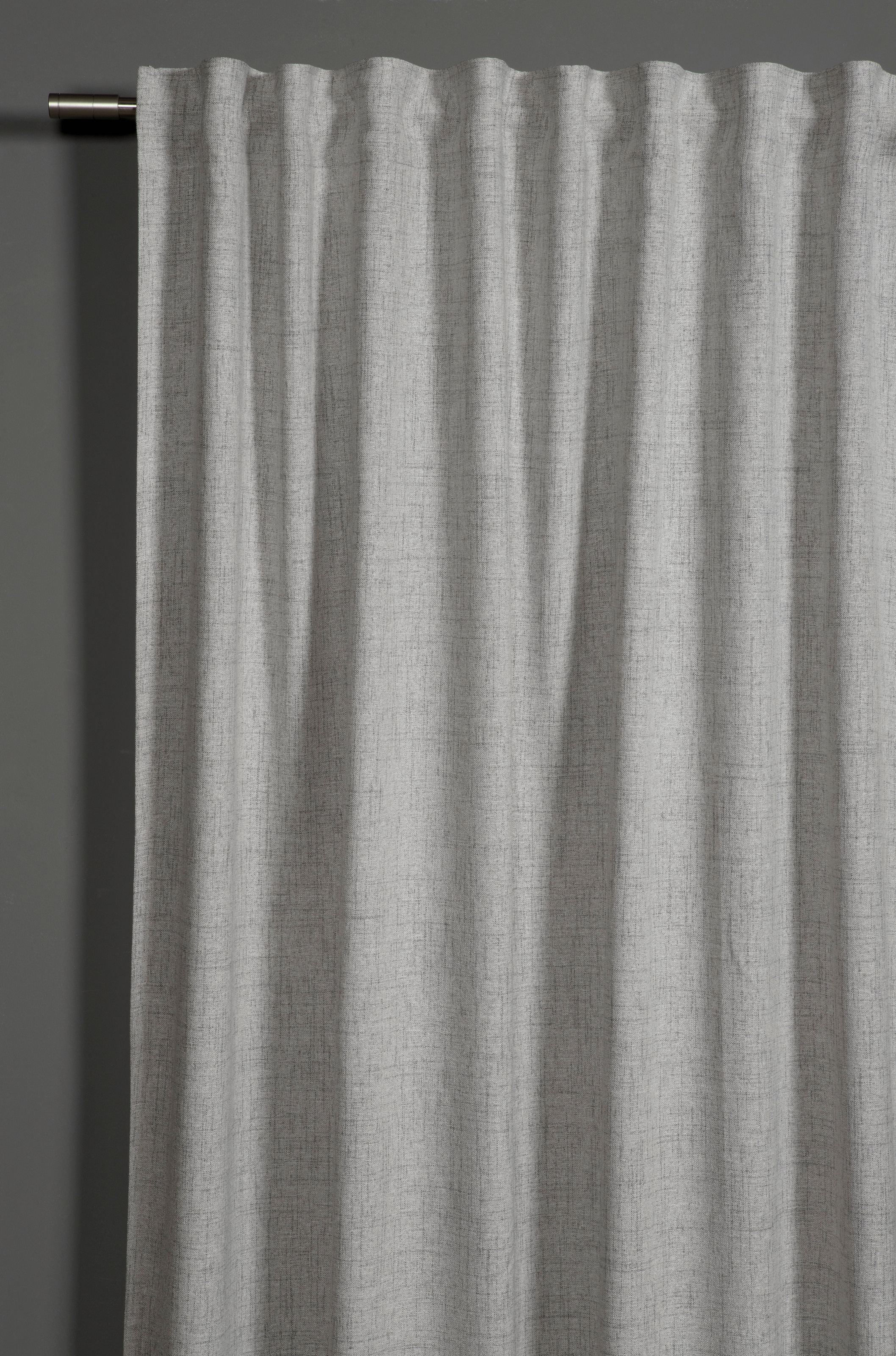 Gardine »Schal Leinenoptik«, (1 St.), mit Gardinenband und verdeckten Schlaufen