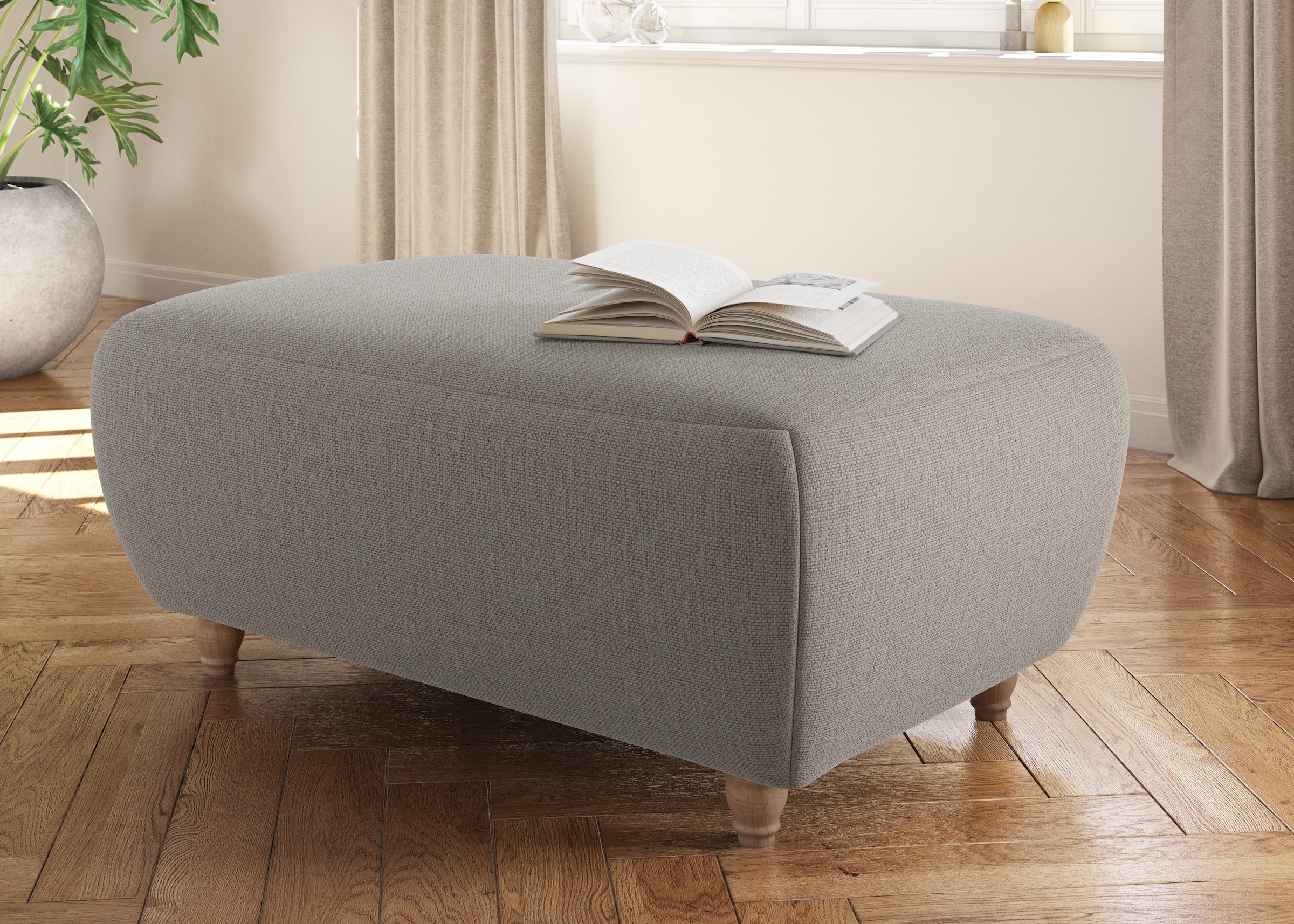 Home affaire Polsterhocker "Boston" 1 Stk. tlg. in 4 Bezugsqualitäten, auch günstig online kaufen