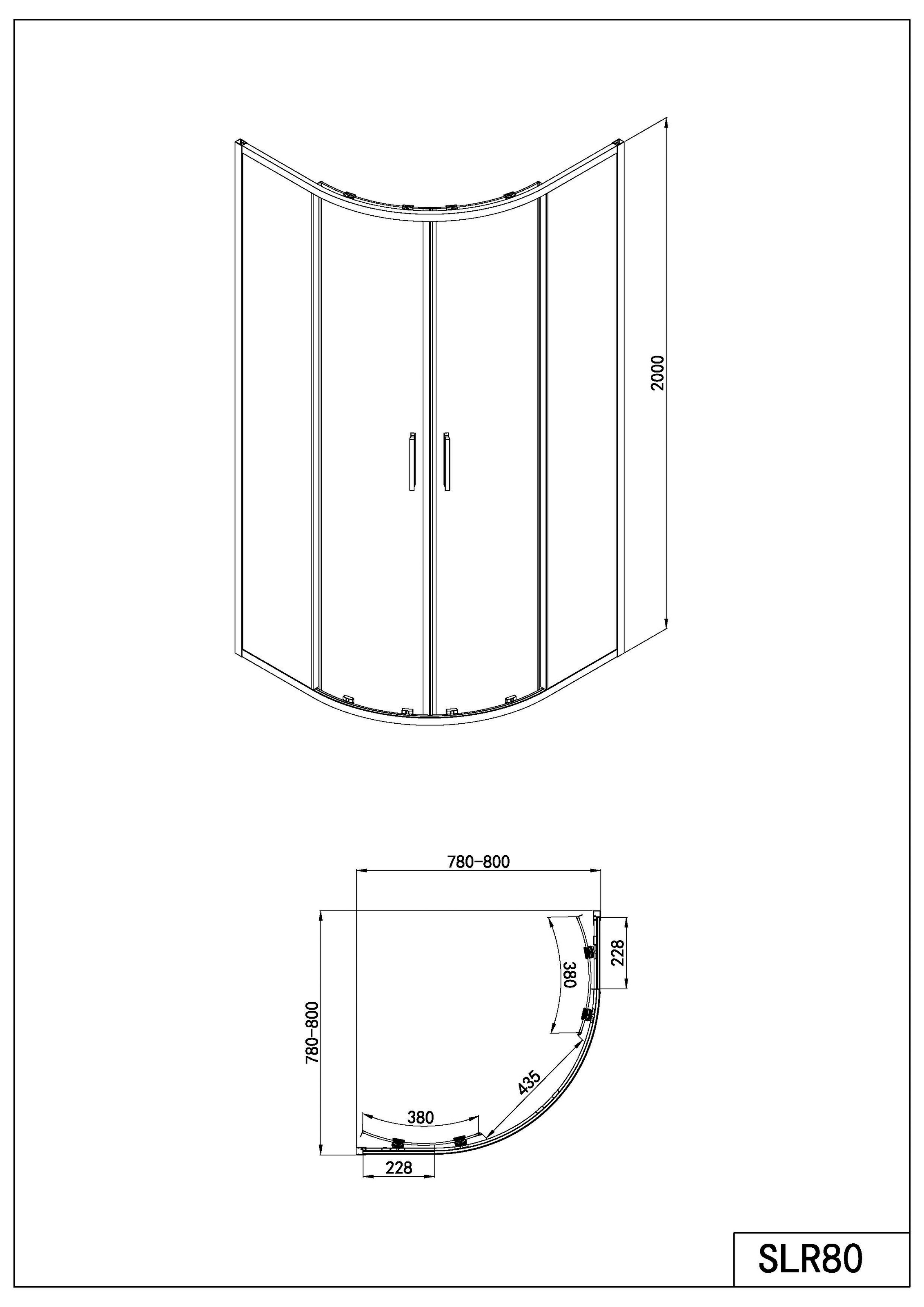 Sanotechnik Runddusche »Sanotechnik SlimLIne Rundduschkabine schwarz«