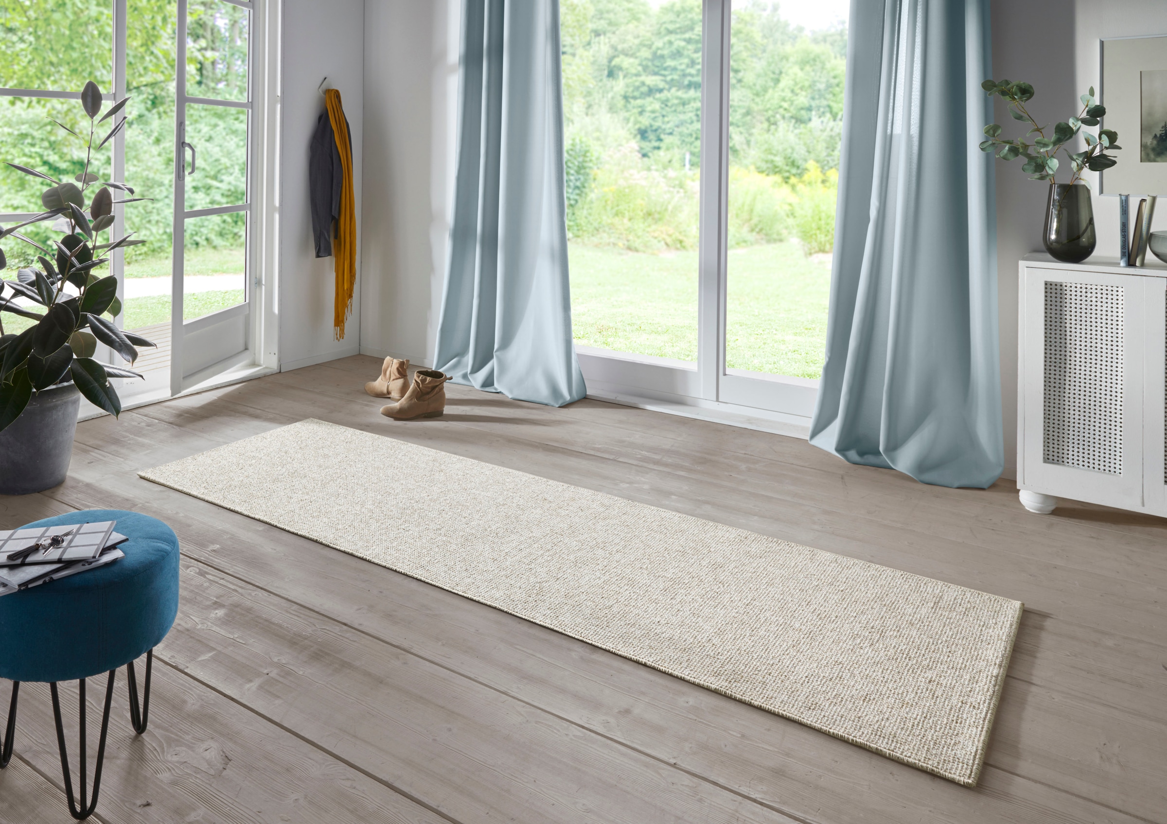 HANSE Home Läufer »Fineloop Comfort«, rechteckig, Schlingen Kurzflor, Uni Design, Woll-Optik, Vliesrücken