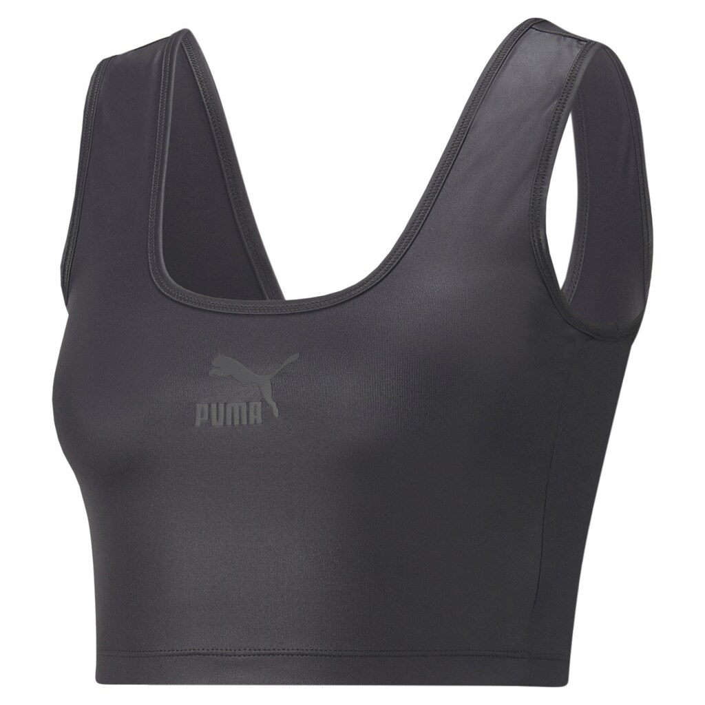 PUMA T-Shirt »T7 Shiny Cropped-Top Damen«