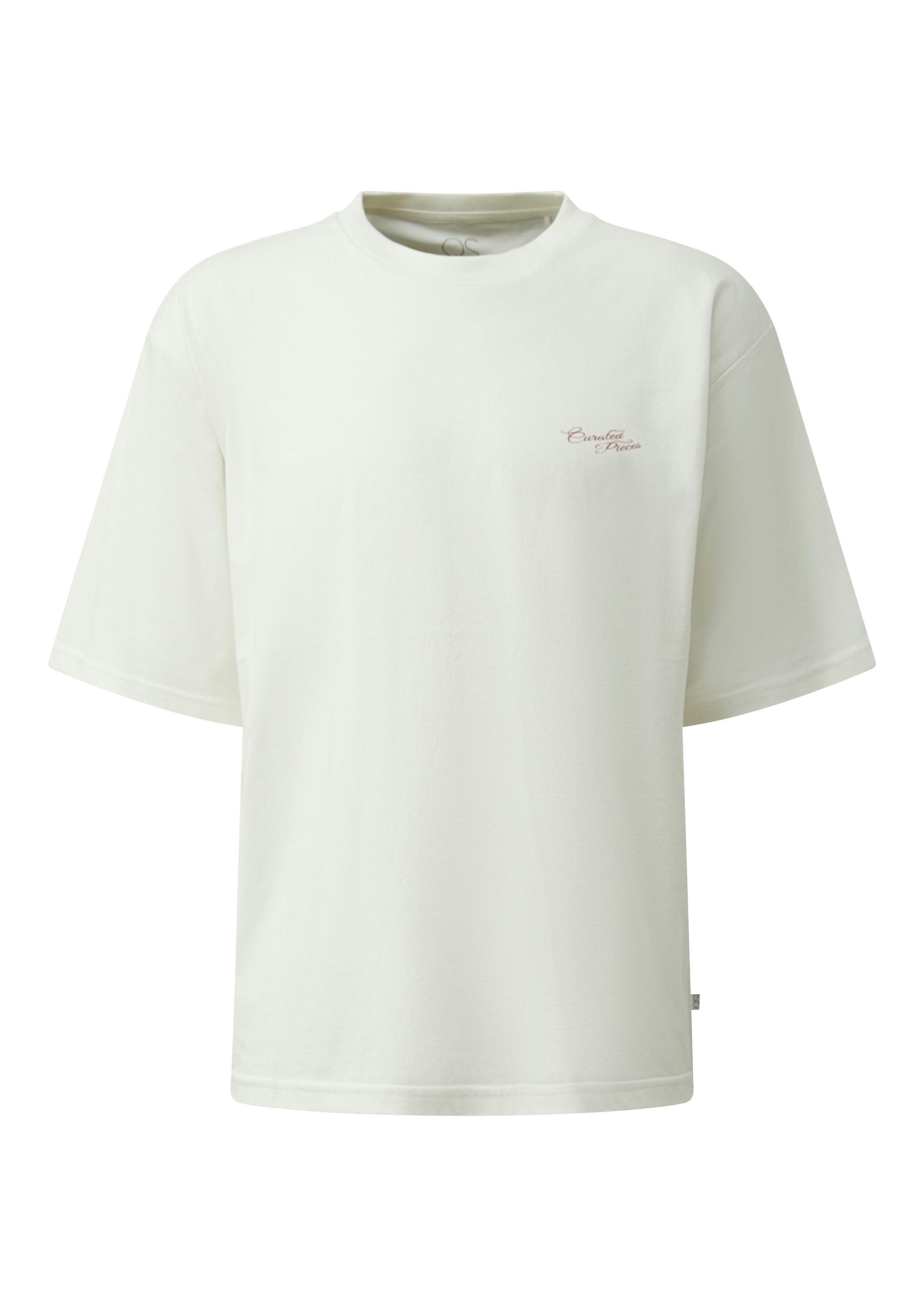 QS T-Shirt Sommershirt mit Rücken-Print