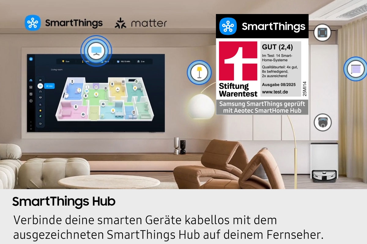 Samsung OLED-Fernseher »GQ55S95FAT« 138 cm/55 ″ Smart-TV HDR Pro & Glare Free, Dolby Atmos & AI Sound, Gaming Hub, bis zu 165Hz