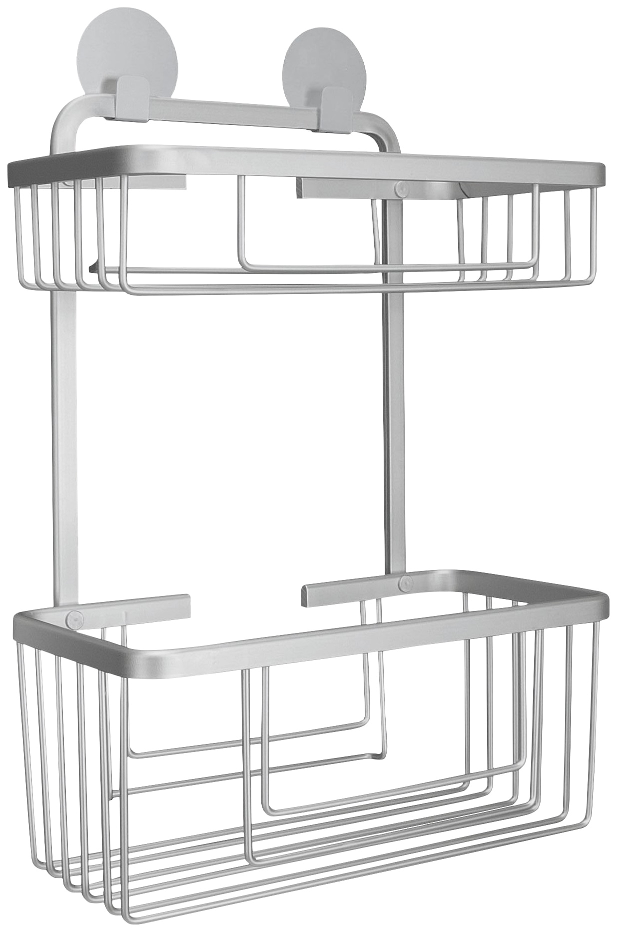 Kleine Wolke Duschkorb "Rocco", BxTxH: 26x13,5x35,5 cm, Aluminium