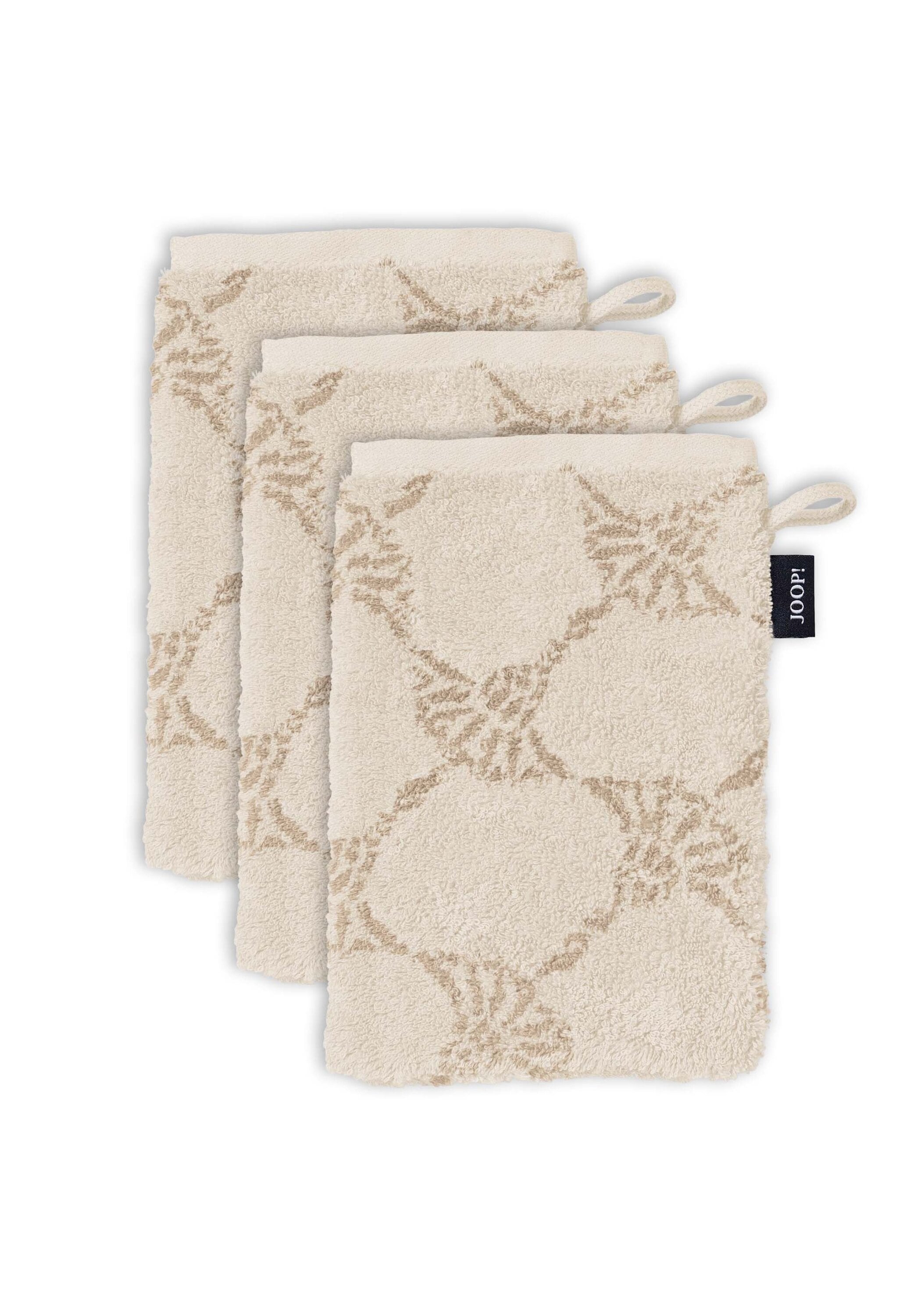 JOOP Waschhandschuh "Waschlappen Doubleface 3er Pack"