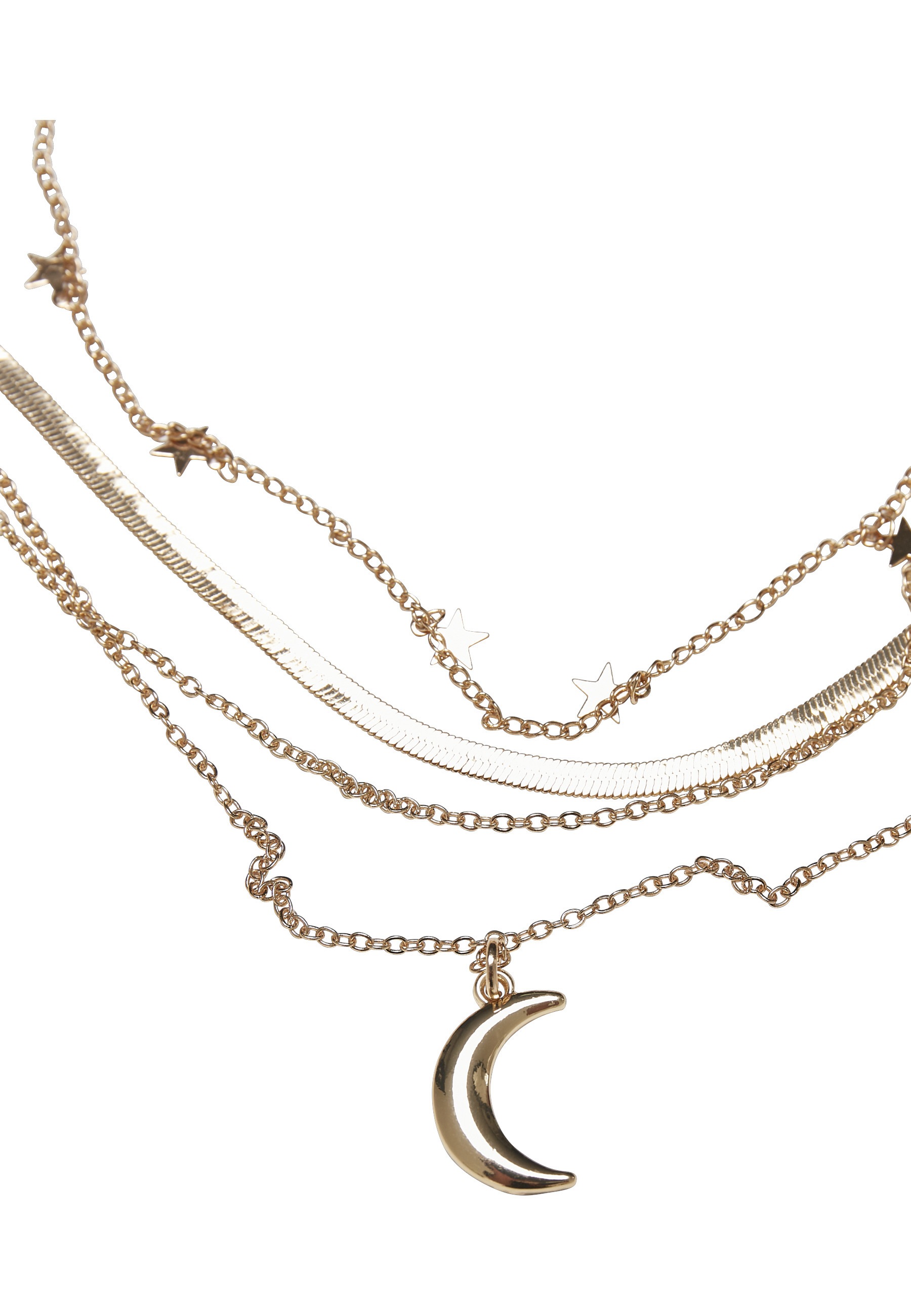 URBAN CLASSICS Edelstahlkette »Urban Classics Unisex Stars Layering Necklace«