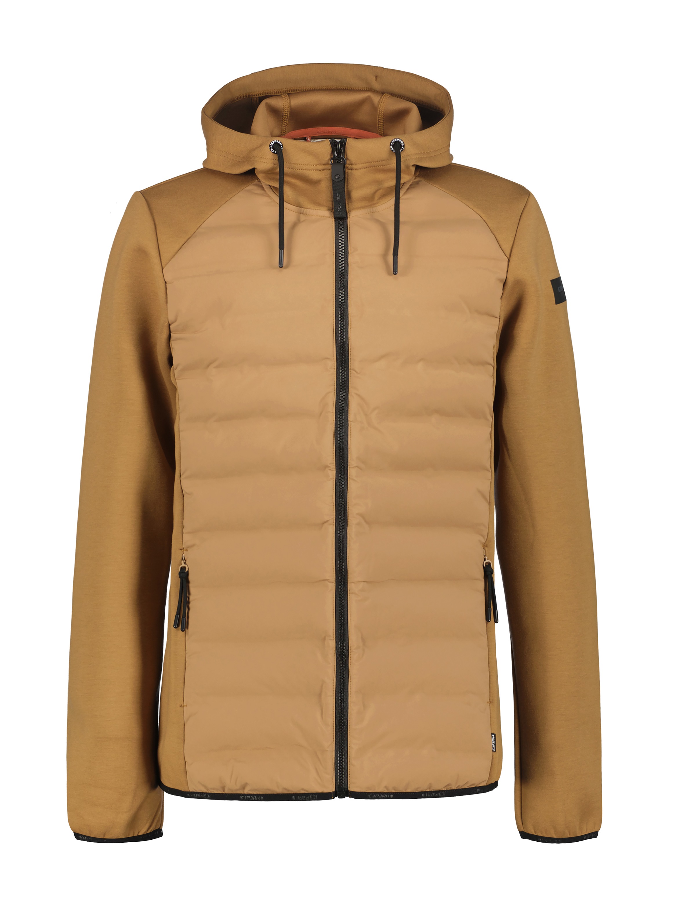 Hybridjacke ICEPEAK "ICEPEAK AIKERA", Herren, Gr. M, braun, Obermaterial: 80% Polyester, 14% Viskose, 6% Elasthan, Jacken, für vielseitige Aktivitäten, wasserabweisendes Material, elastisch 2