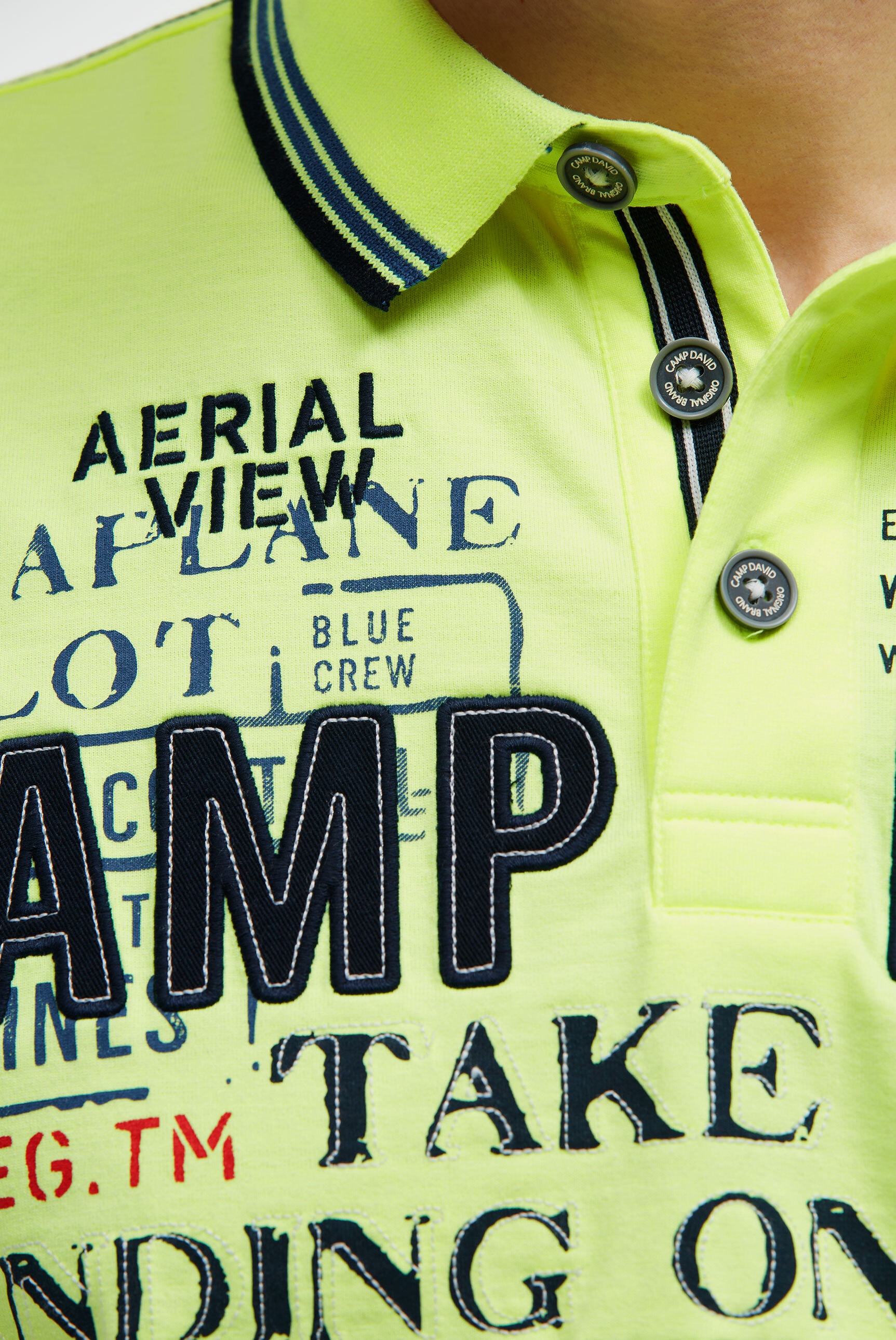 CAMP DAVID Poloshirt mit Baumwolle