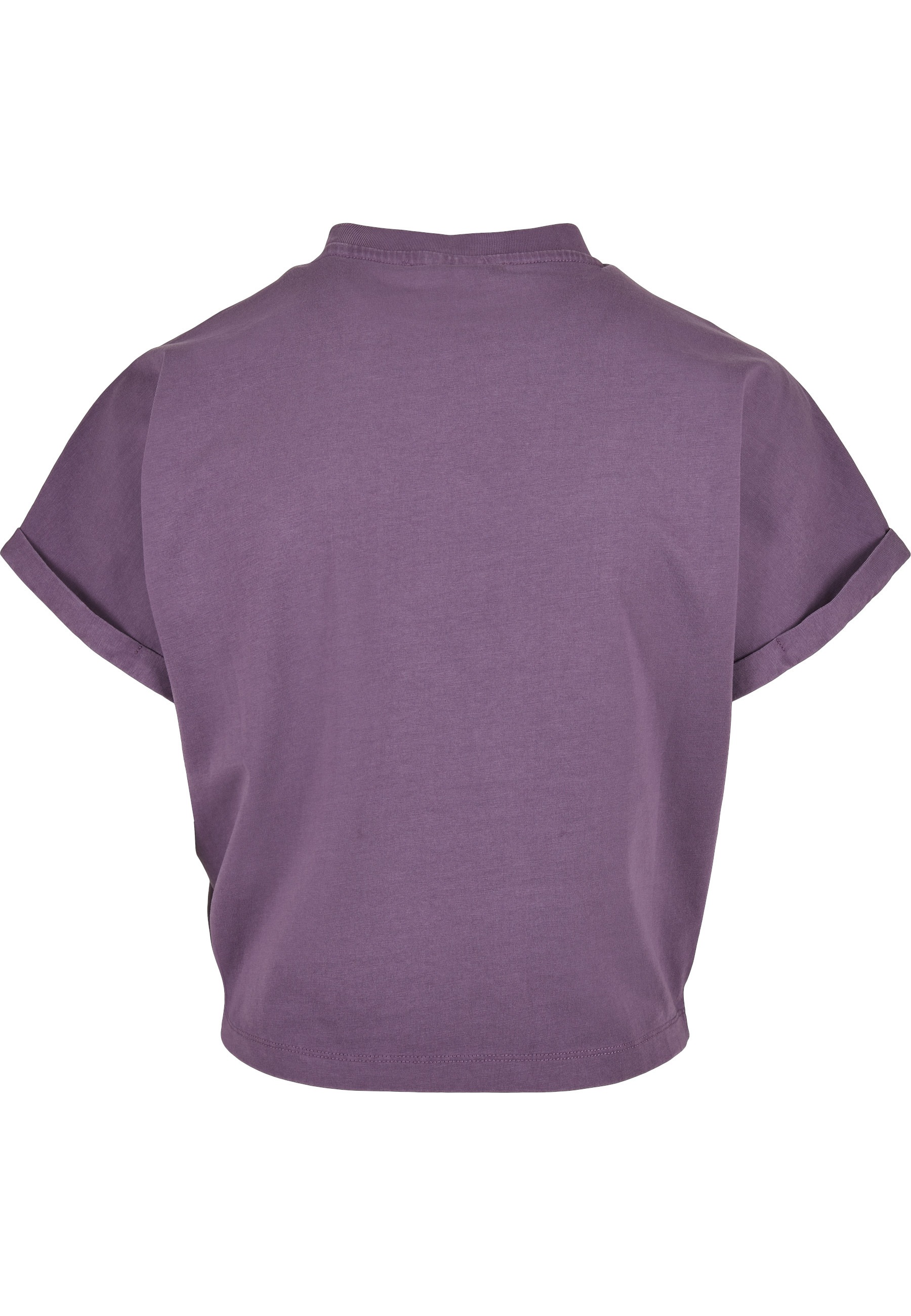 URBAN CLASSICS T-Shirt »Urban Classics Damen Ladies Short Pigment Dye Cut On Sleeve Tee« 1 Stk.