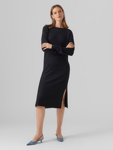 BOATNECK »VMLEFILE | CALF BAUR DRESS bestellen LS online NOOS« Vero Strickkleid Moda