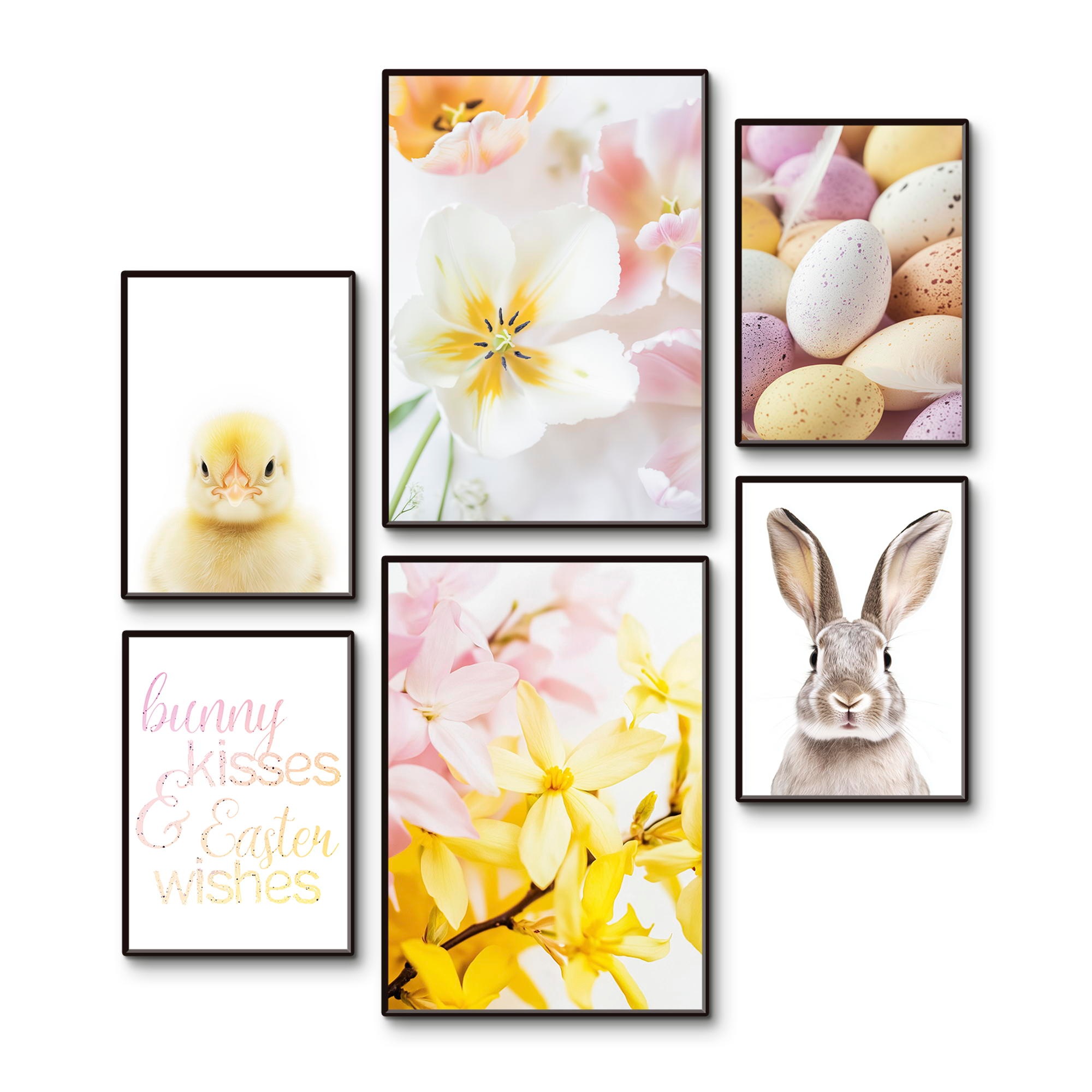 Artland Poster »Ostergrüße« Set, 6 Stk. tlg. OHNE RAHMEN, in 2 versch. Größen