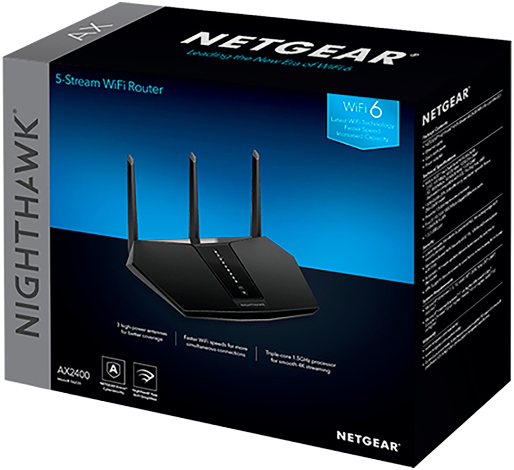 NETGEAR WLAN-Router »AX2400 Nighthawk AX/5-Stream WiFi 6 Dual-Band«