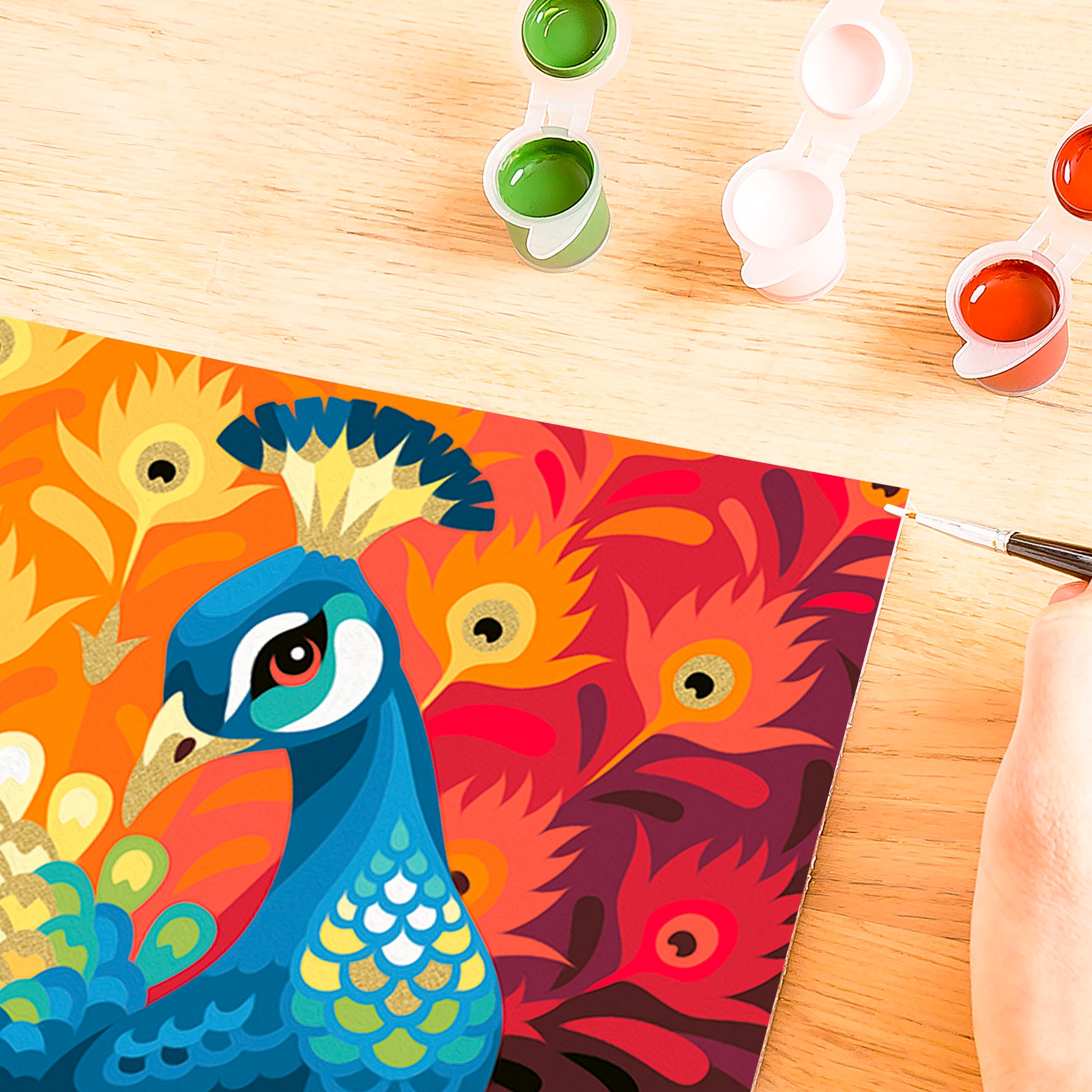 Ravensburger Malen nach Zahlen »CreArt, Stolzer Pfau«, Made in Europe