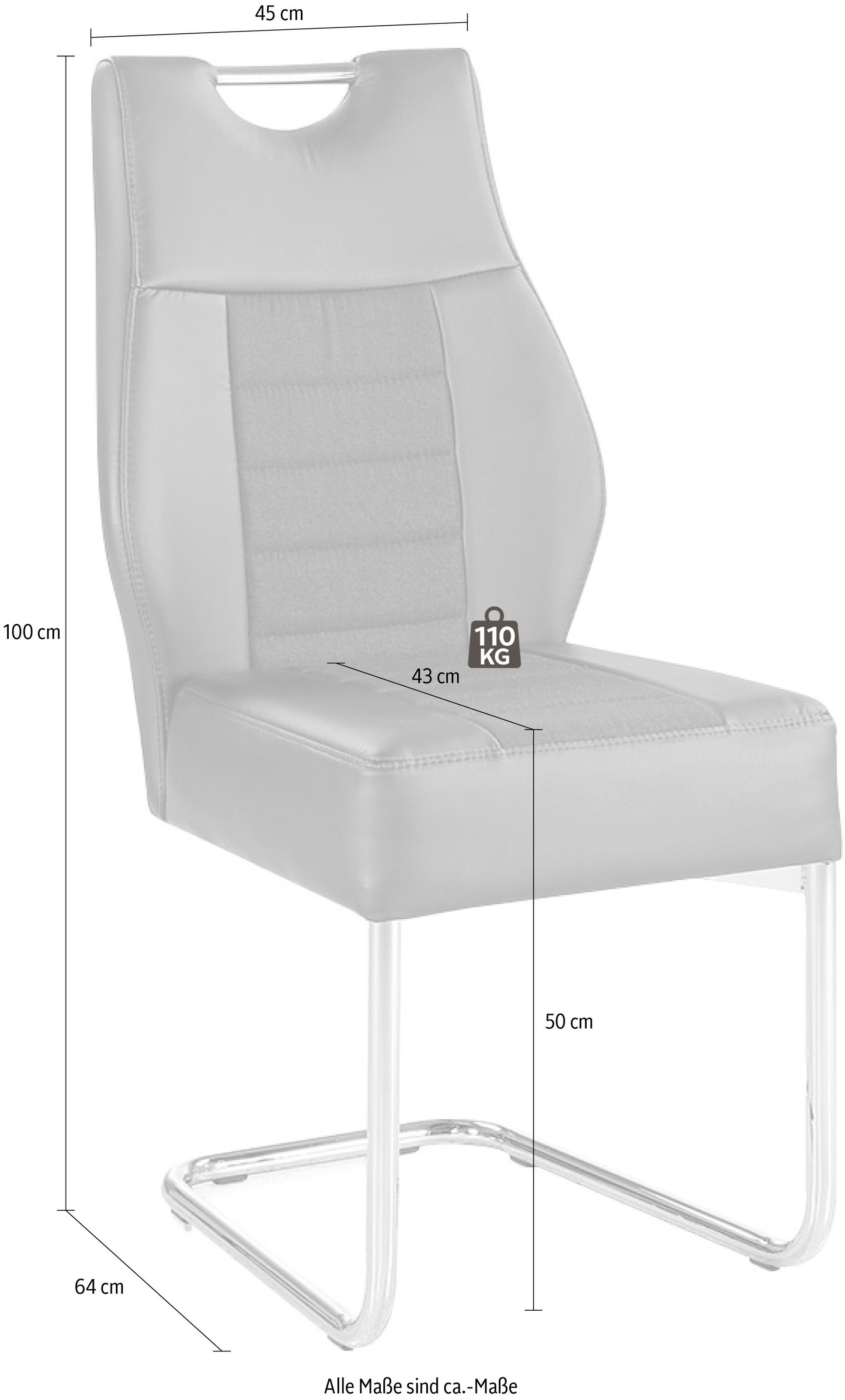 Jockenhöfer Gruppe Freischwinger "Nicky" (Set) 4 Stk.2 oder 4 Stück, mit be günstig online kaufen