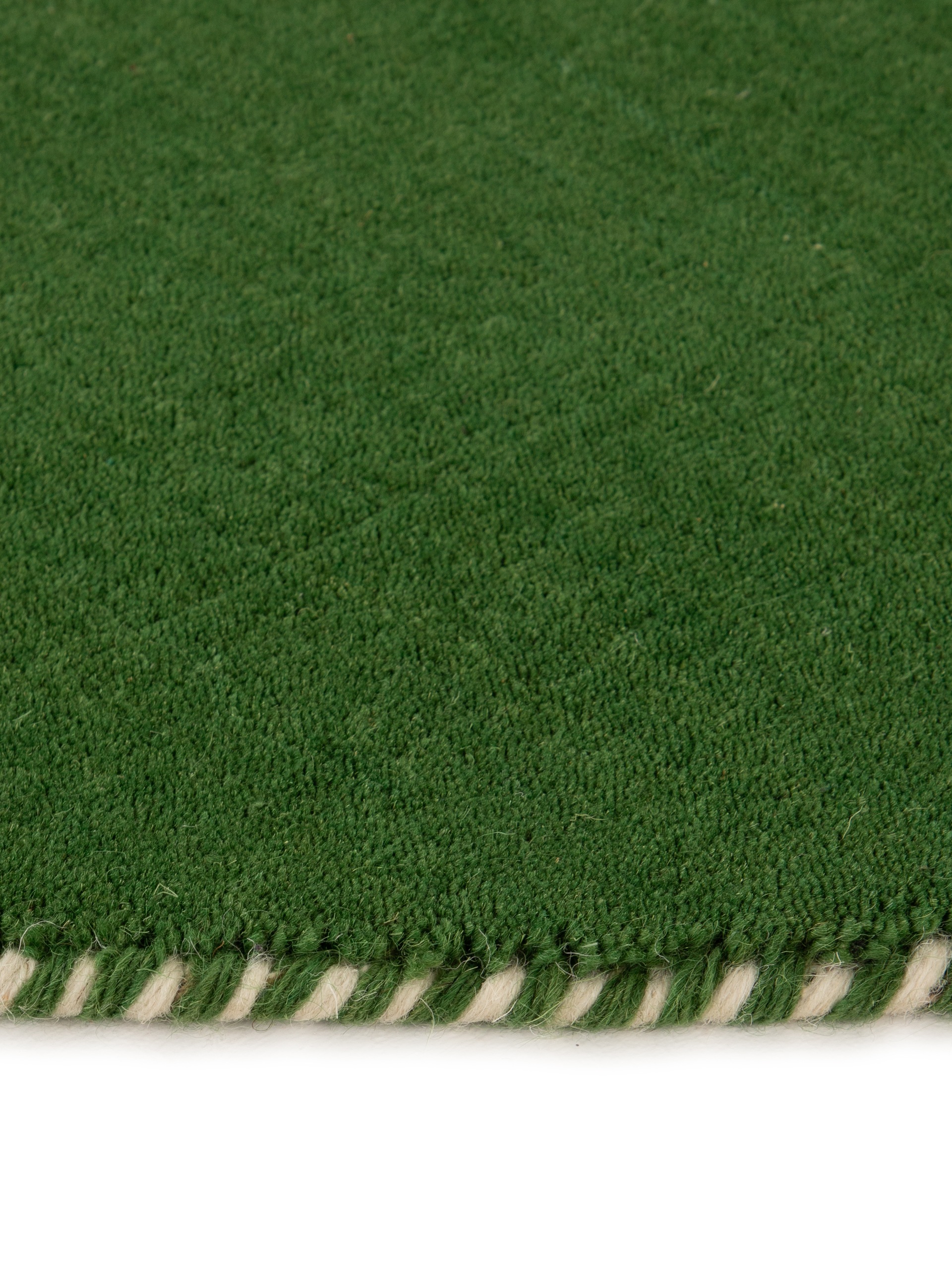 carpetfine Wollteppich »Gabbeh Lola Uni«, rund, 14 mm Höhe, mit natürlichem Pflanzenmaterial von Hand gewebt, auch als Läufer