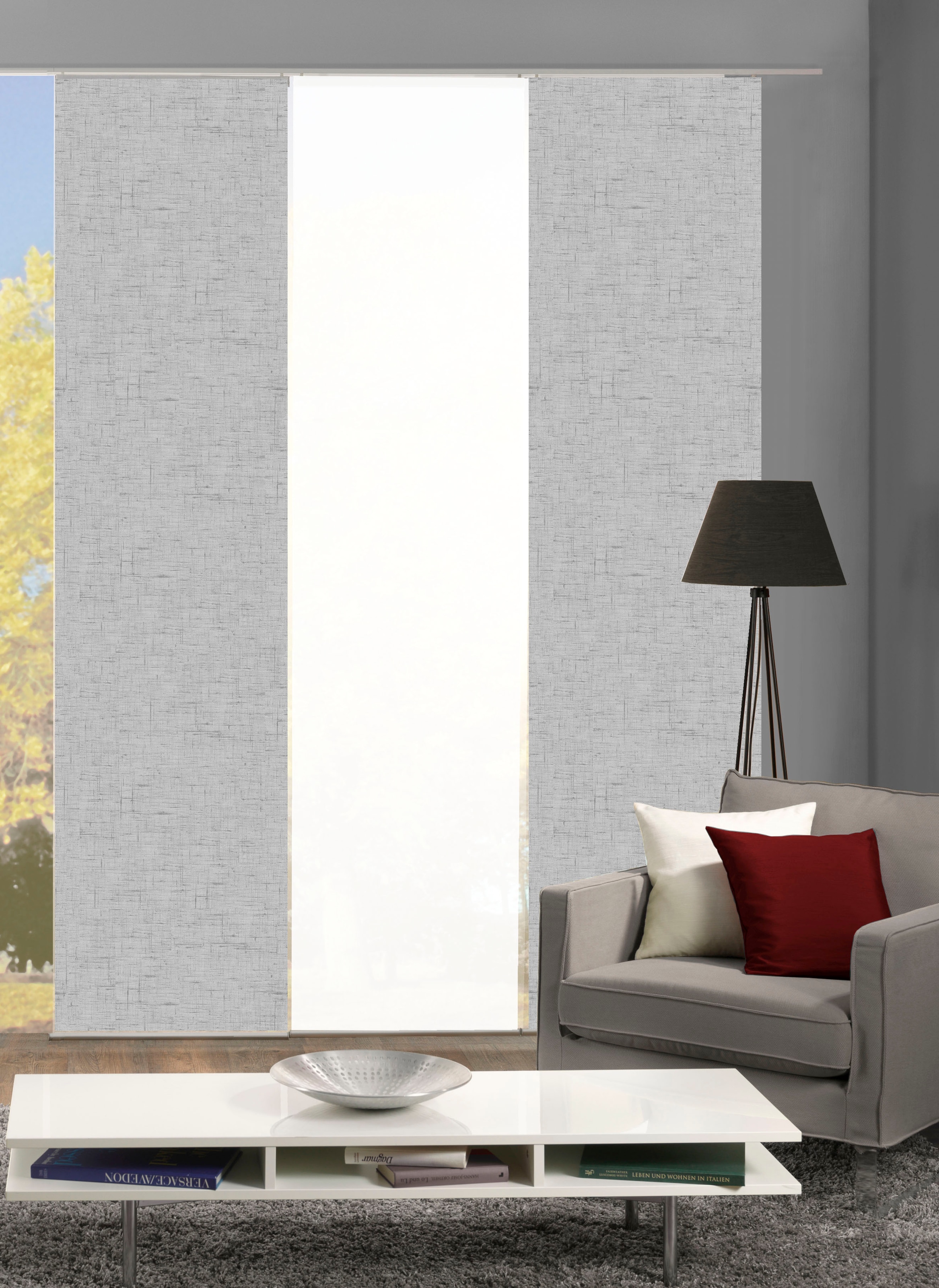 HOME WOHNIDEEN Schiebegardine "PIVE 3er SET" Paneelwagen 3 Stk. tlg. Schieb günstig online kaufen