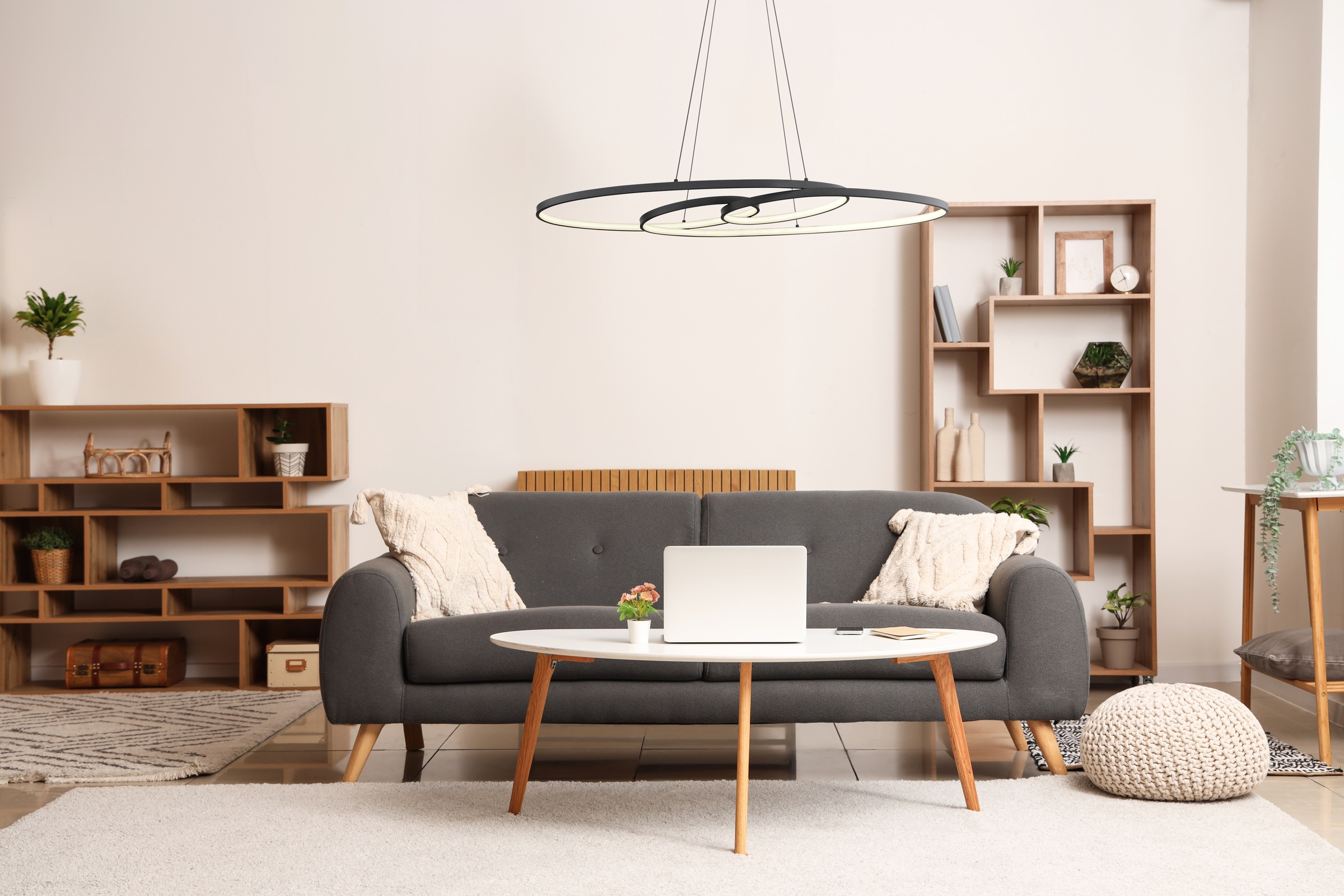 GLOBO LIGHTING LED Pendelleuchte »SPIRA«, Leuchtmittel LED-Modul | LED fest integriert, Hängelampe/Hängeleuchte/Wohnzimmer/Esstisch/elegant