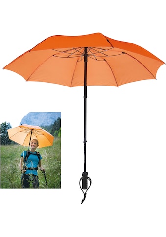 EuroSCHIRM® Taschenregenschirm »teleScope handsfree, orange«, handfrei tragbar kaufen