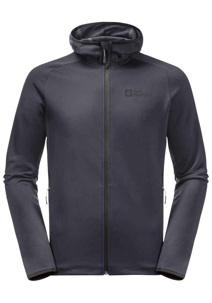 Jack Wolfskin Fleecejacke »BAISELBERG HOODED FZ M«, mit Kapuze