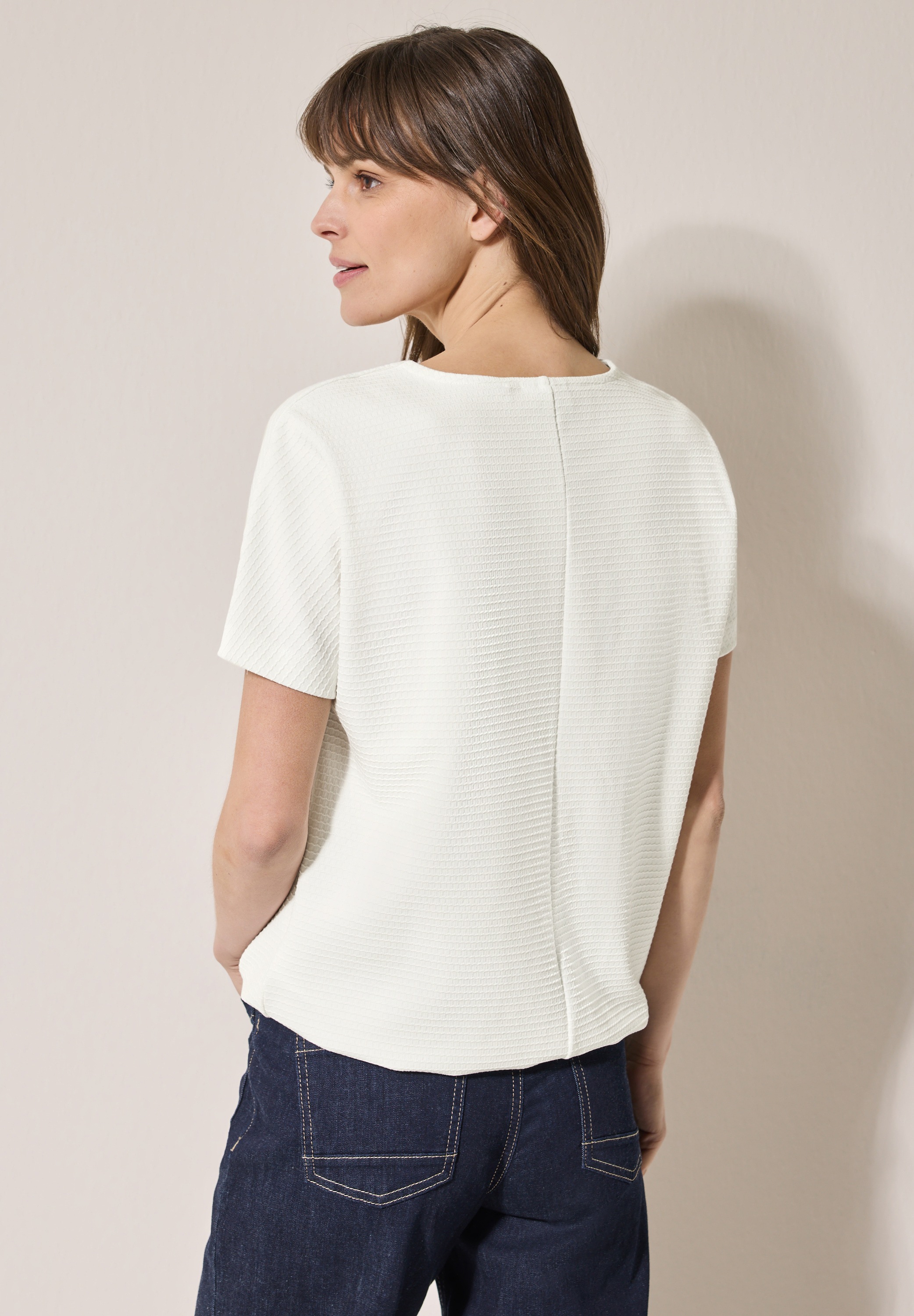 Cecil T-Shirt, mit Elastiksaum