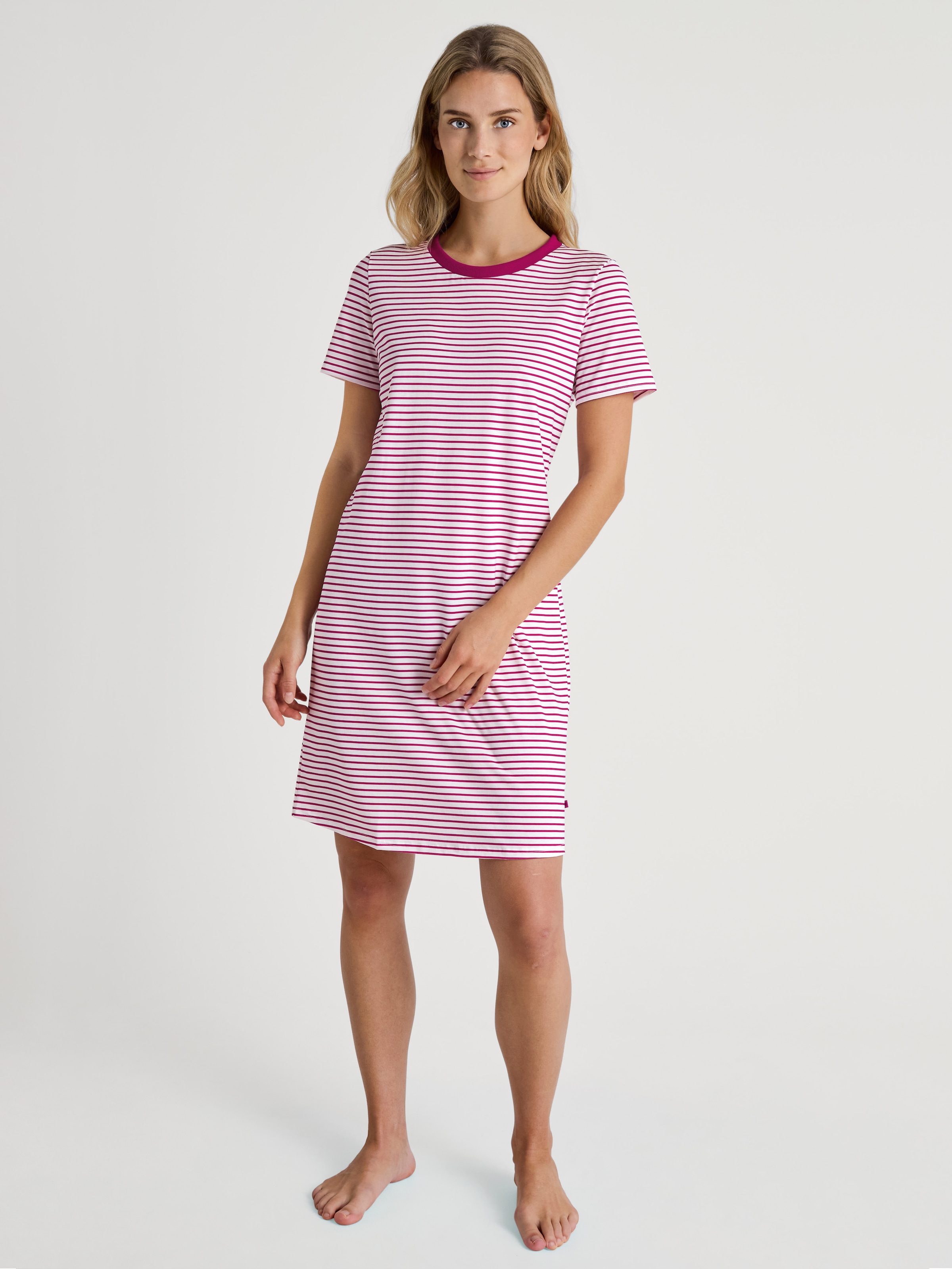 CALIDA Nachthemd "Marine Dreams", Streifen, Pure Cotton, Kurzarm, bequem, S günstig online kaufen