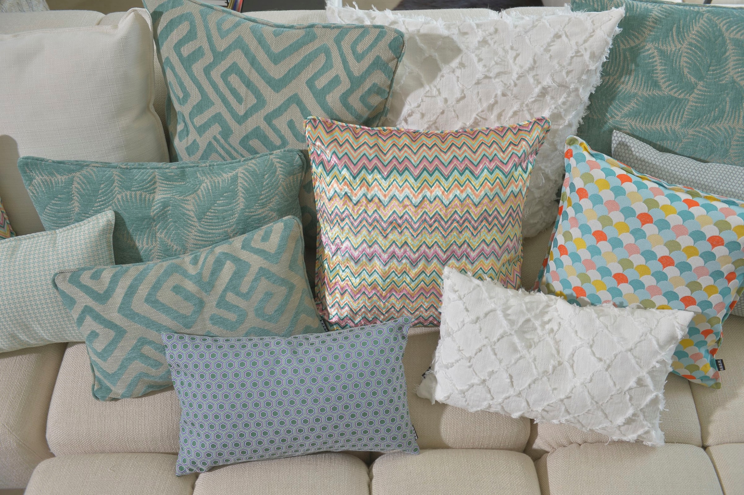 H.O.C.K. Dekokissen »Suzette« mit Biese, Kissenhülle mit Füllung, 1 Stück