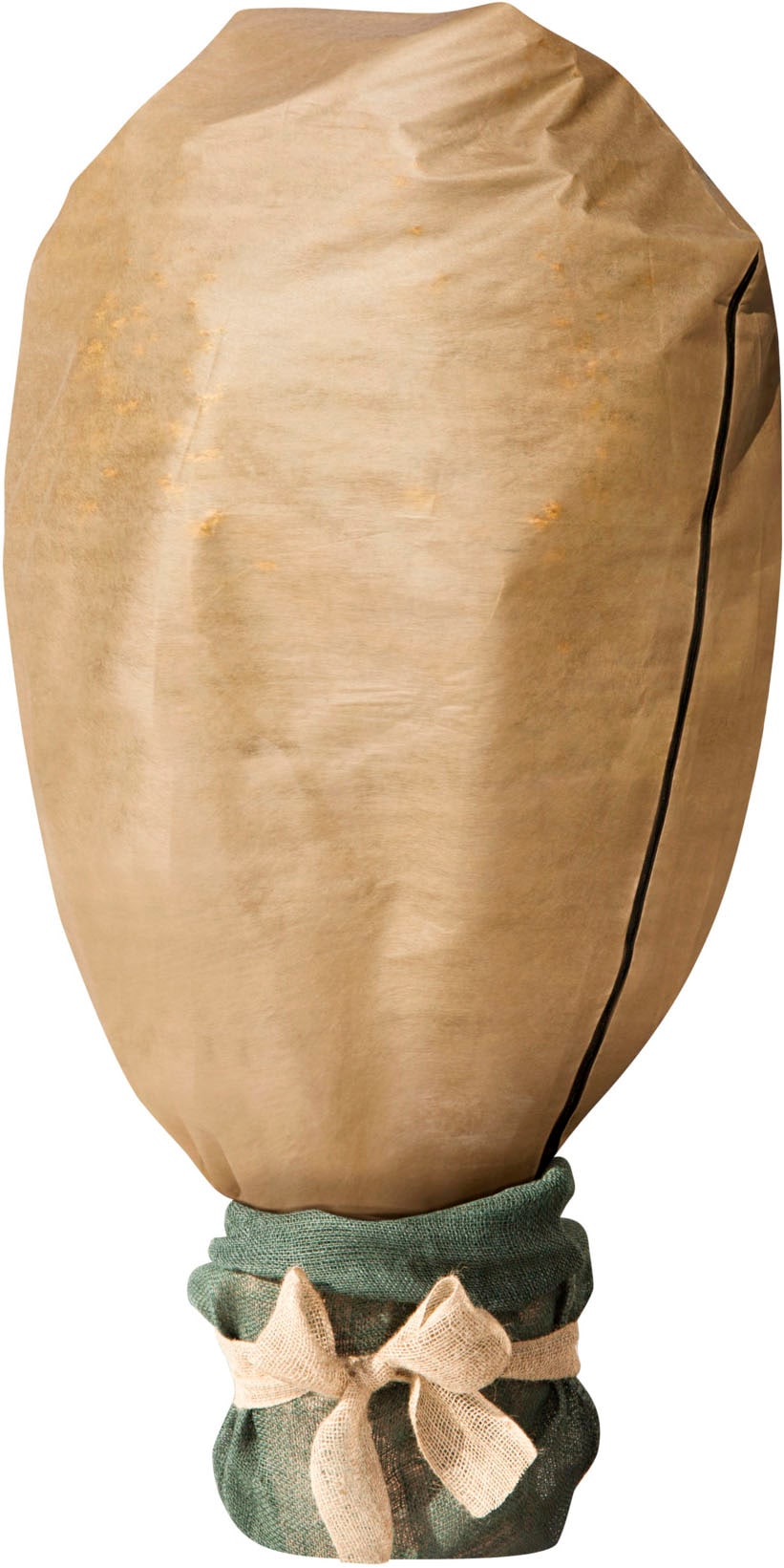 Windhager Winterschutzvlies "Protect XXL, Gartenvlies zum Abdecken von Pflanzen, beige" 1 Stk. tlg. Frostschutzvlies mit Kordelstopper und Reißverschluss, 1,4 x 2 m
