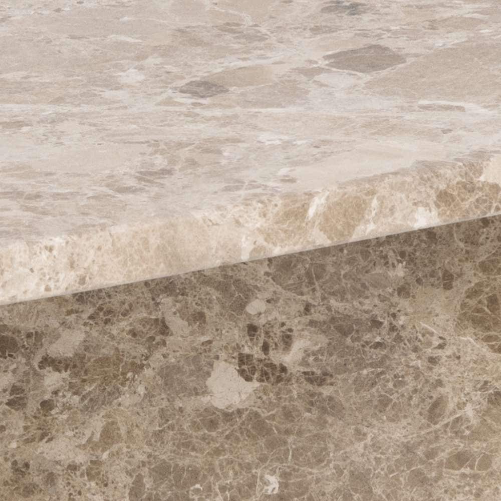 ACTONA GROUP Couchtisch »Vega«, Couchtisch, V-förmig Gestell,matt Latte lackiert Marmor, 90x90x42 cm