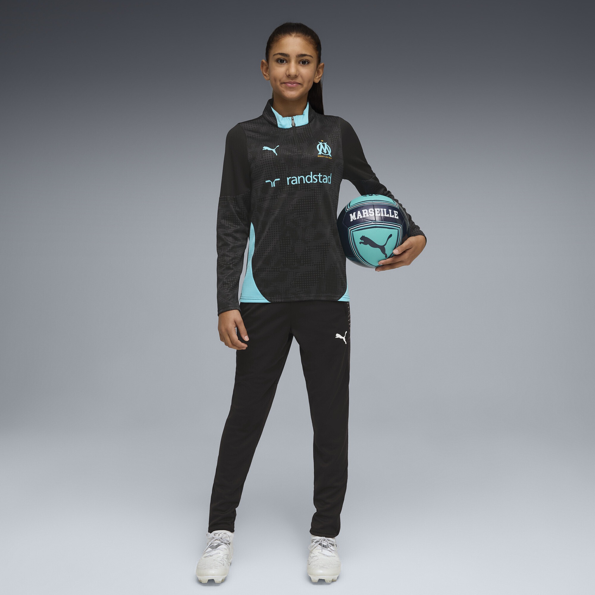 PUMA Trainingspullover »Olympique de Marseille Trainingstop Jugendliche«