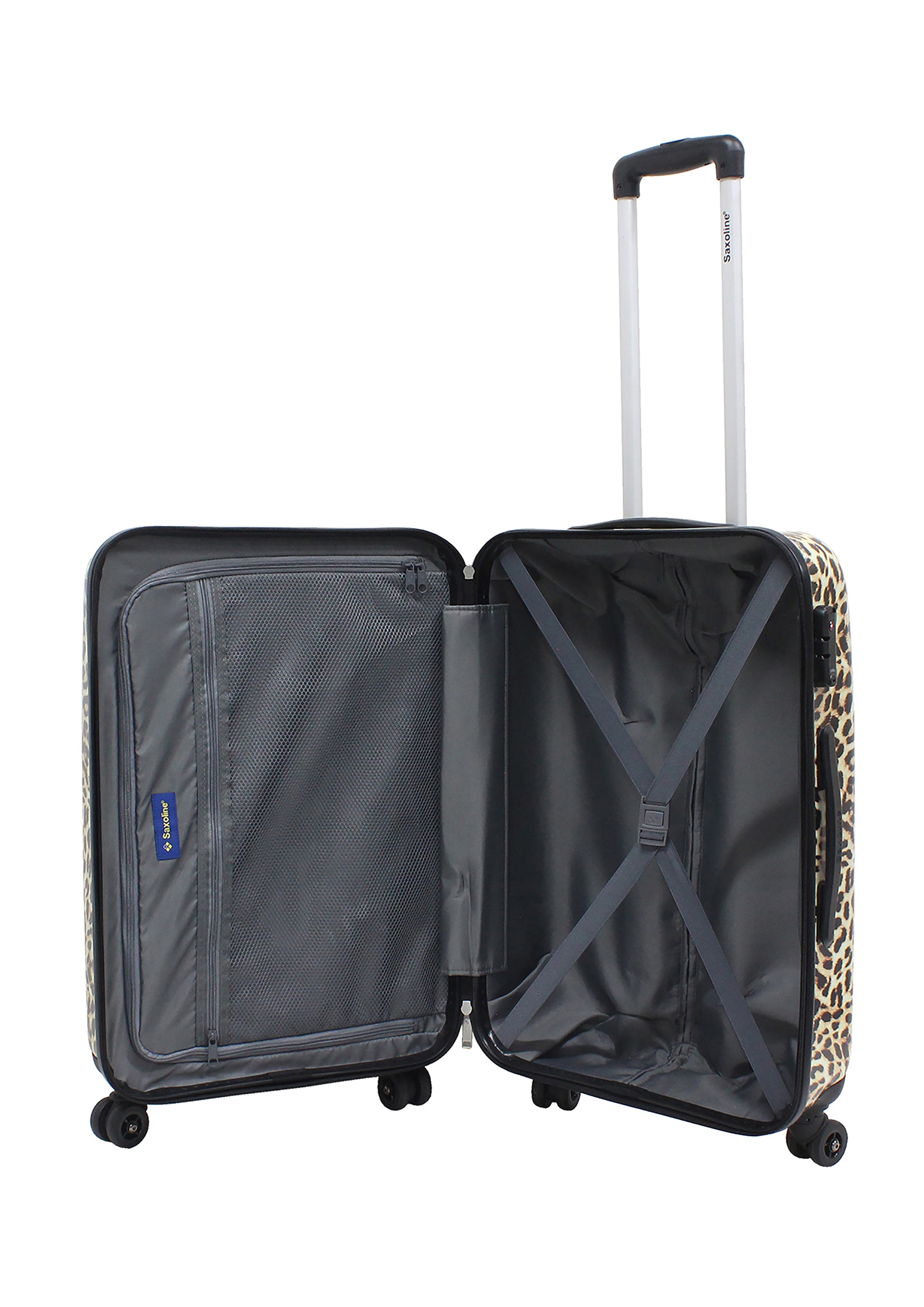 Saxoline® Koffer »Leopard«, mit integriertem Zahlenschloss